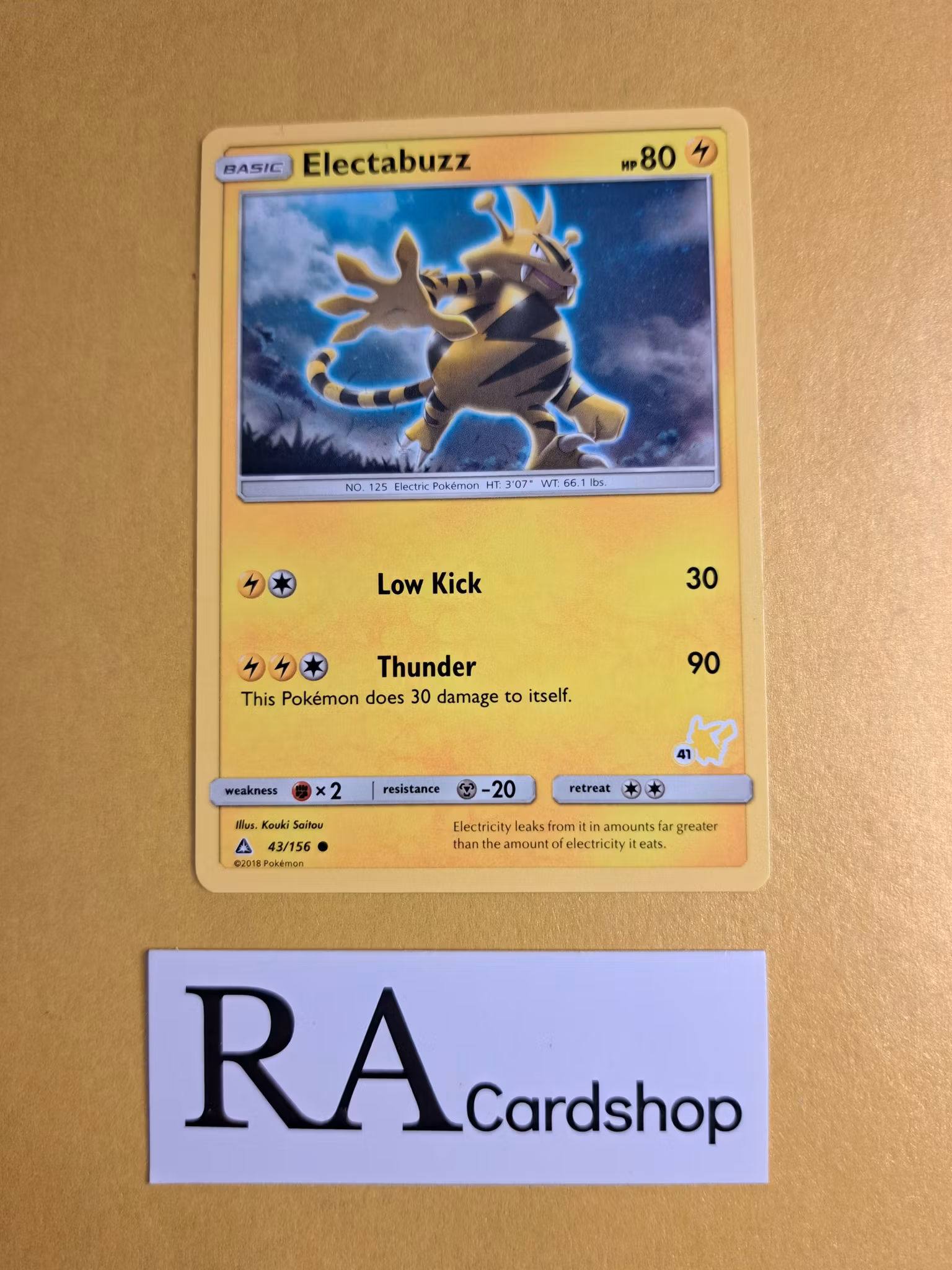 Electabuzz Common 43/156 Pikachu Deck Pokemon