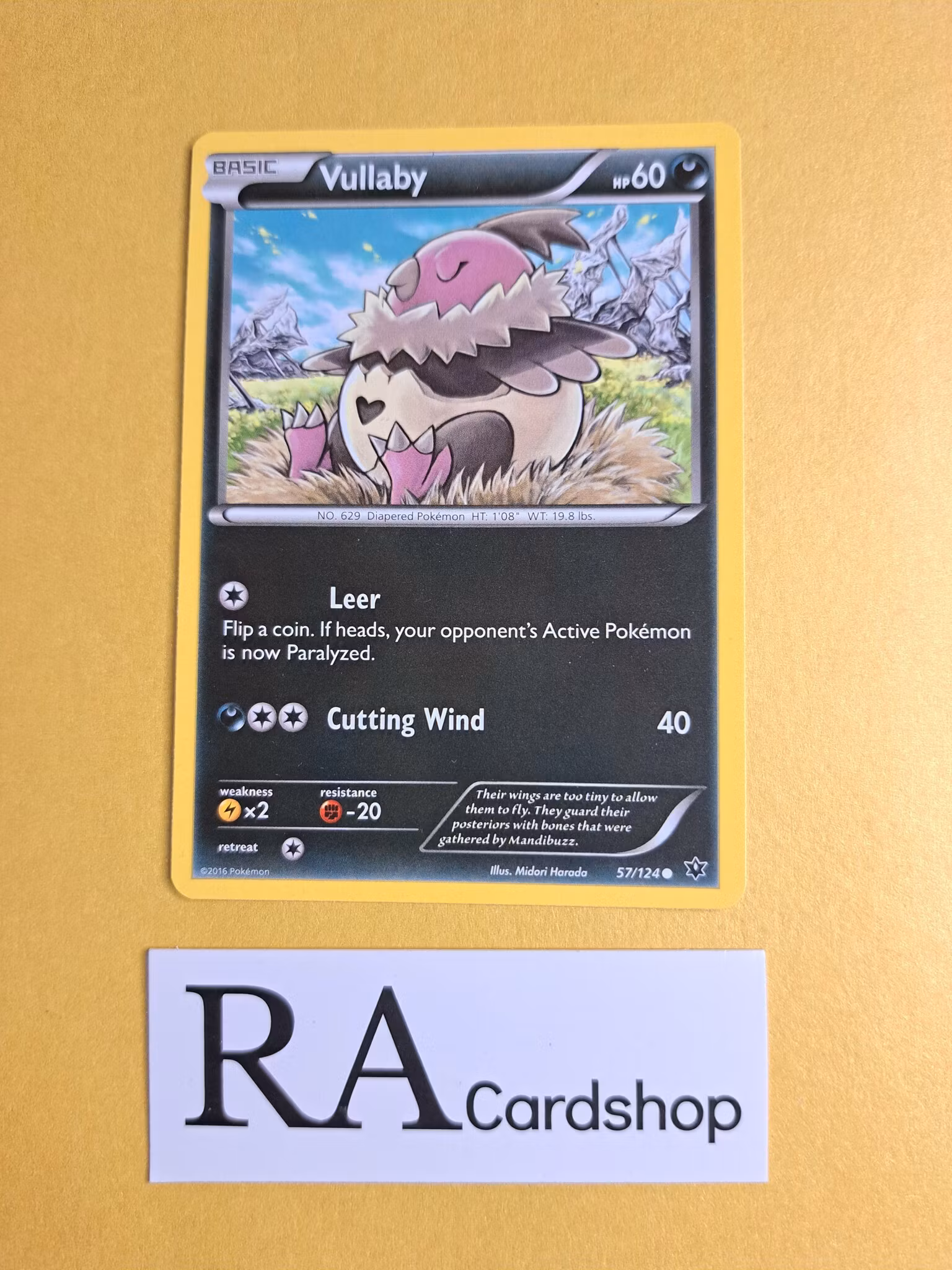 Vullaby Common 57/124 Fates Collide Pokemon