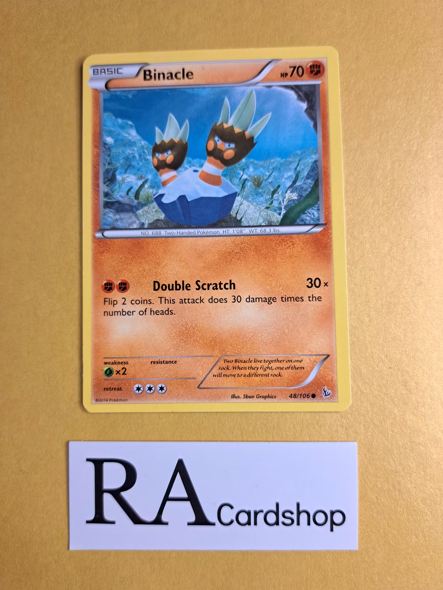 Binacle Common 48/106 XY Flashfire Pokemon