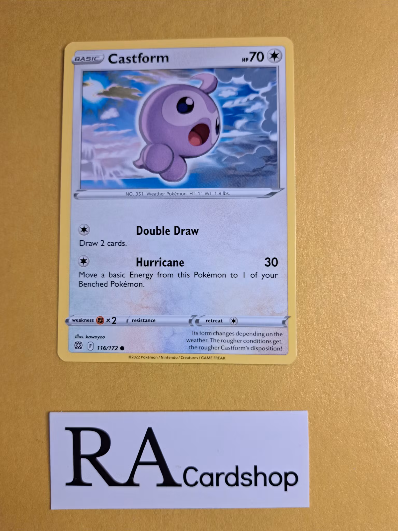 Castform Common 116/172 Brilliant Stars Pokemon