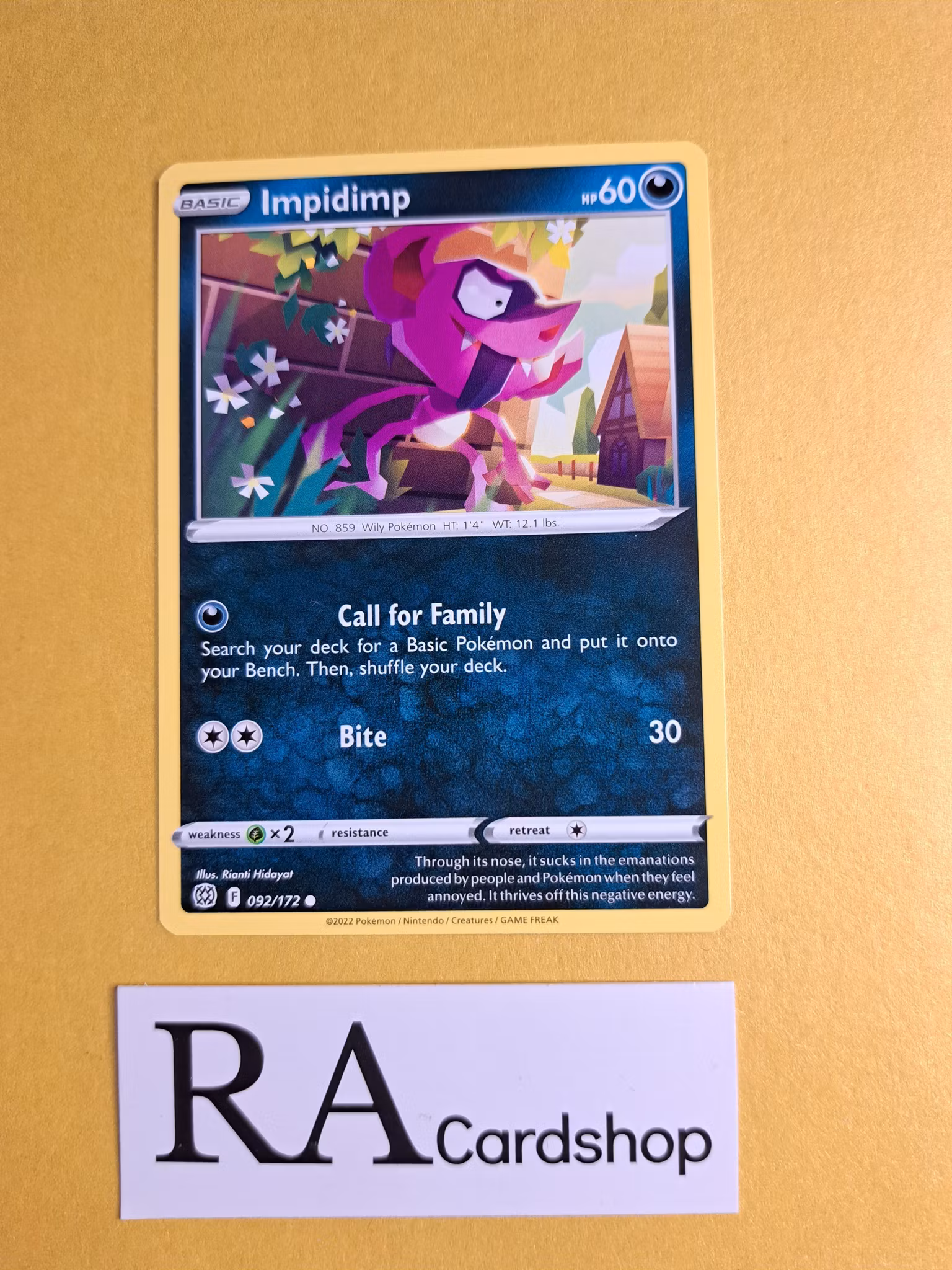 Impidimp Common 092/172 Brilliant Stars Pokemon
