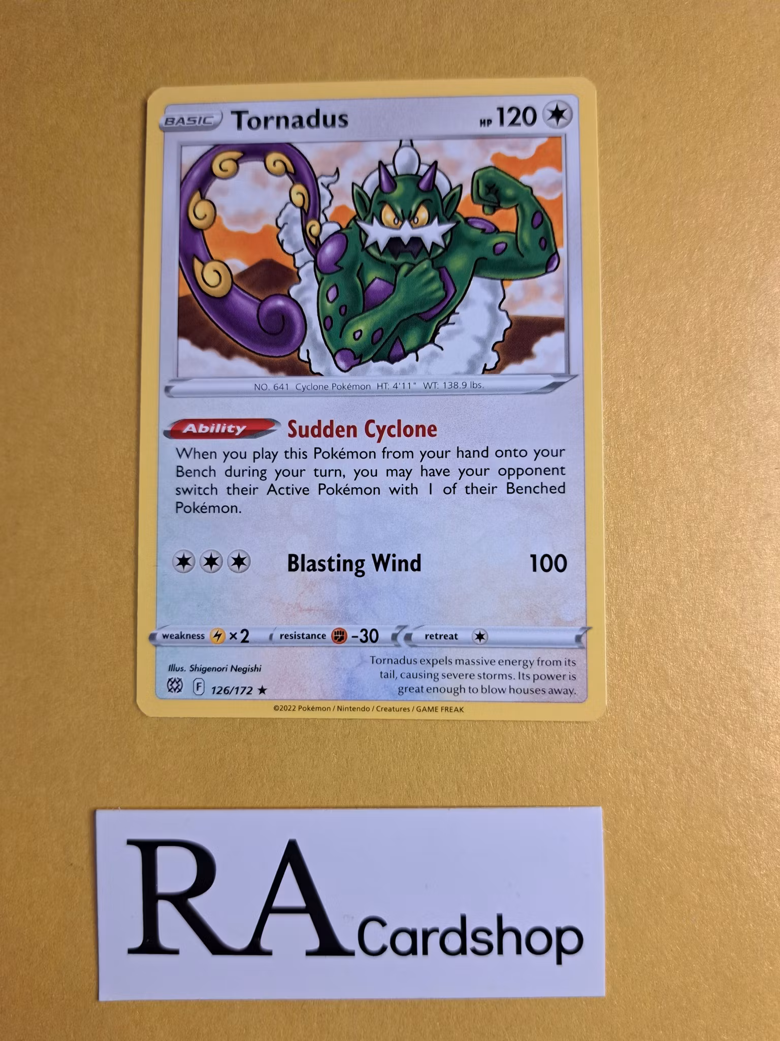 Tornadus Rare 126/172 Brilliant Stars Pokemon