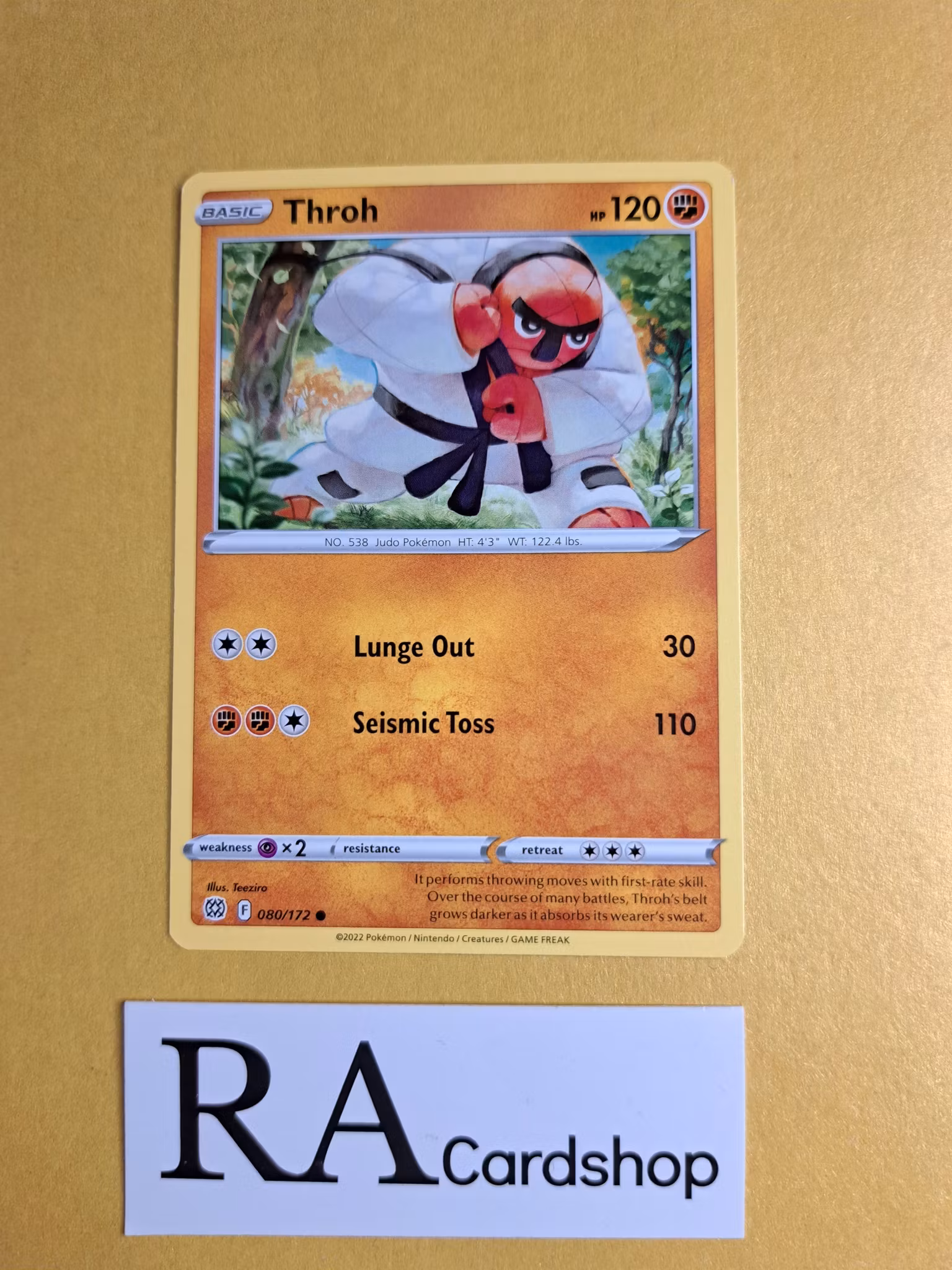 Throh Common 080/172 Brilliant Stars Pokemon