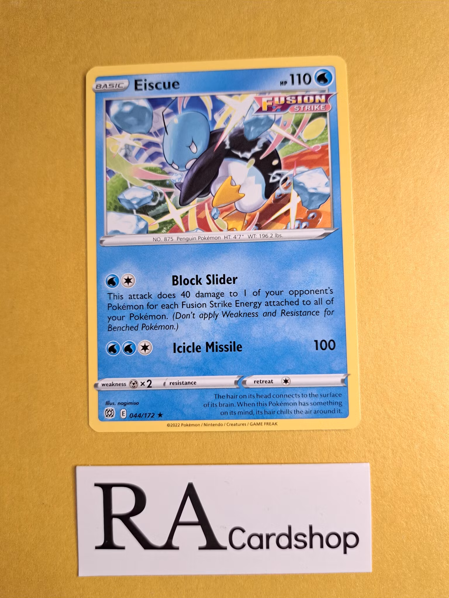 Eiscue Rare 044/172 Brilliant Stars Pokemon