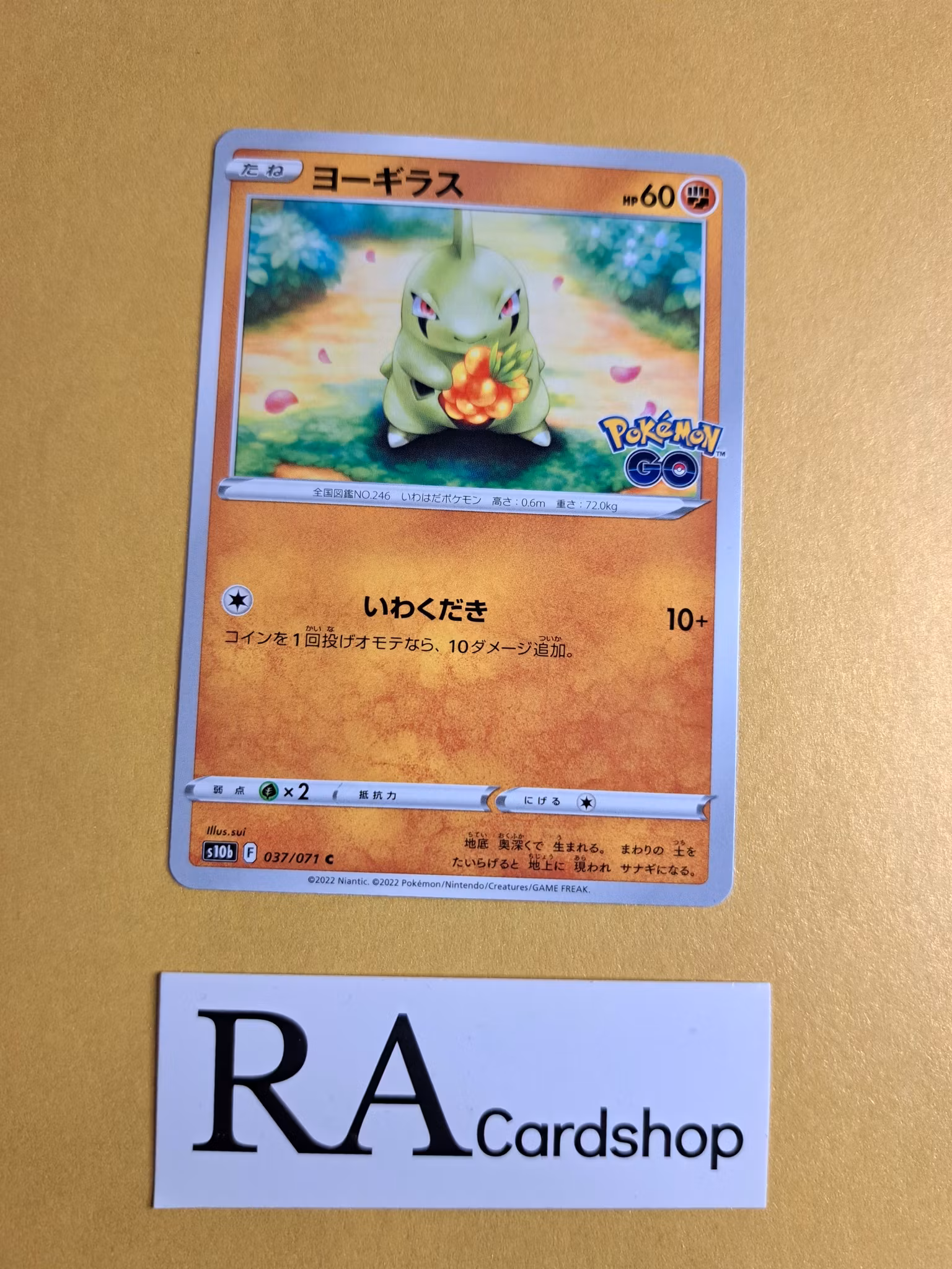 Larvitar Common 037/071 Pokemon Go s10b Pokemon