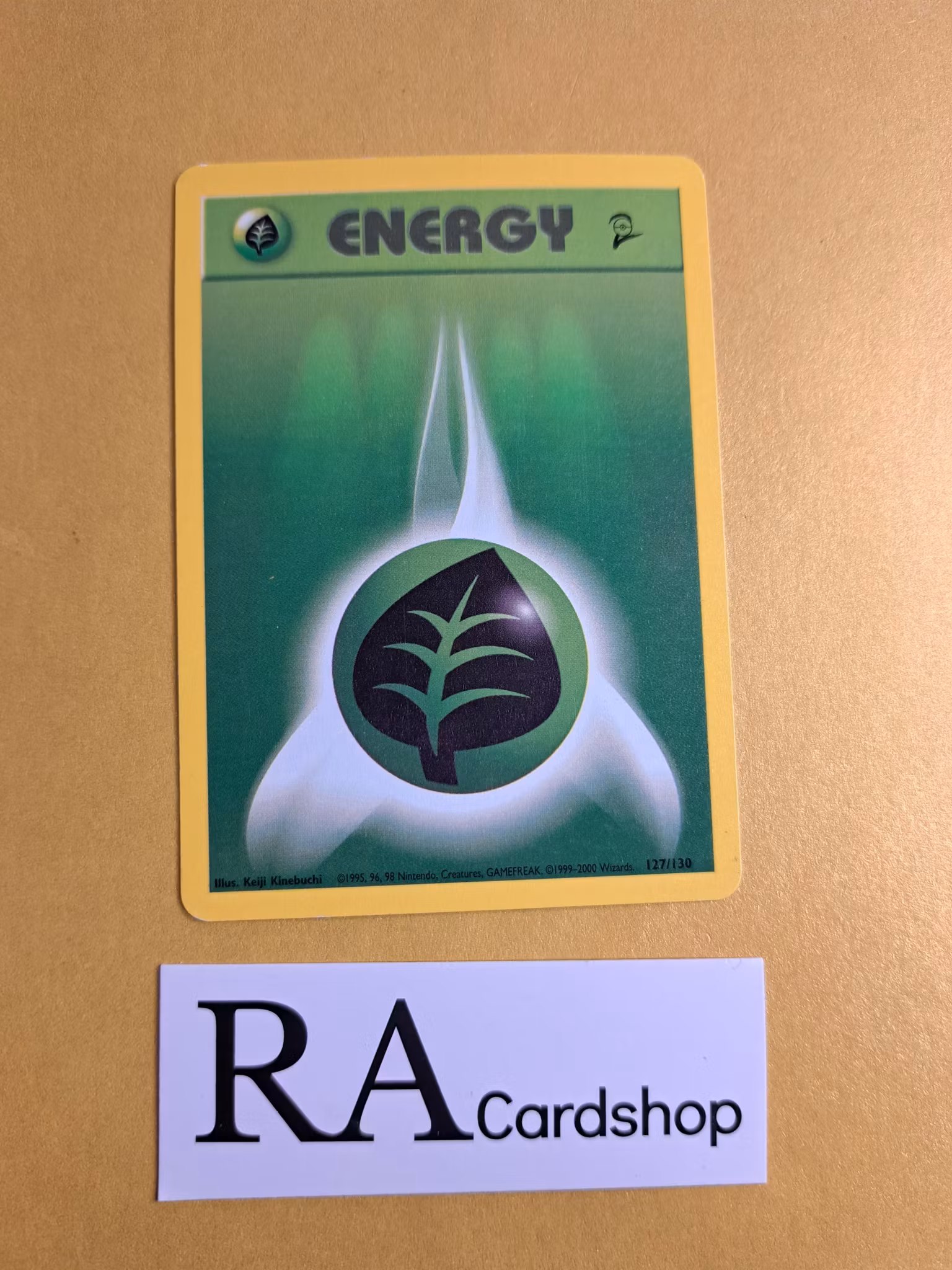 Grass Energy 127/130 (1) Baset Set 2 Pokemon