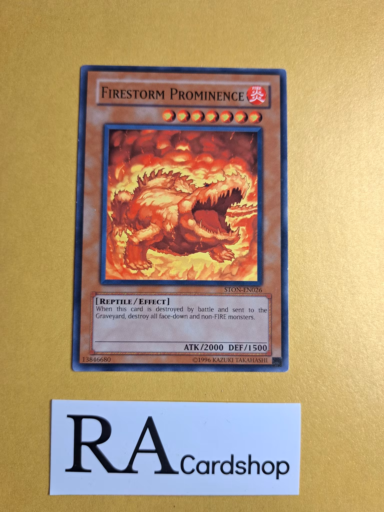 Firestorm Prominence Common UNLIMITED STON-EN026 Strike of Neos STON Yu-Gi-Oh