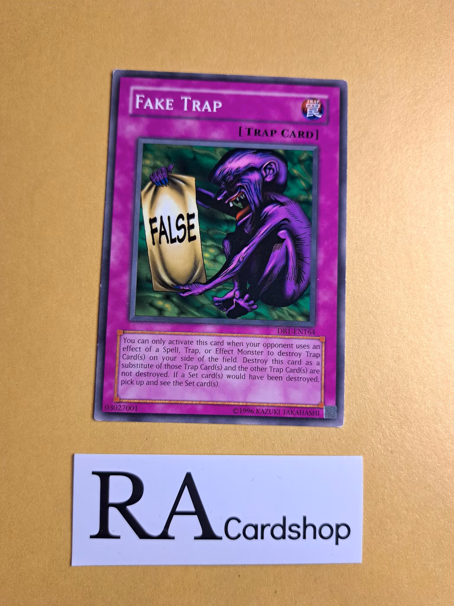 Fake Trap Common UNLIMITED DB1-EN164 Dark Beginning 1 DB1 Yu-Gi-Oh
