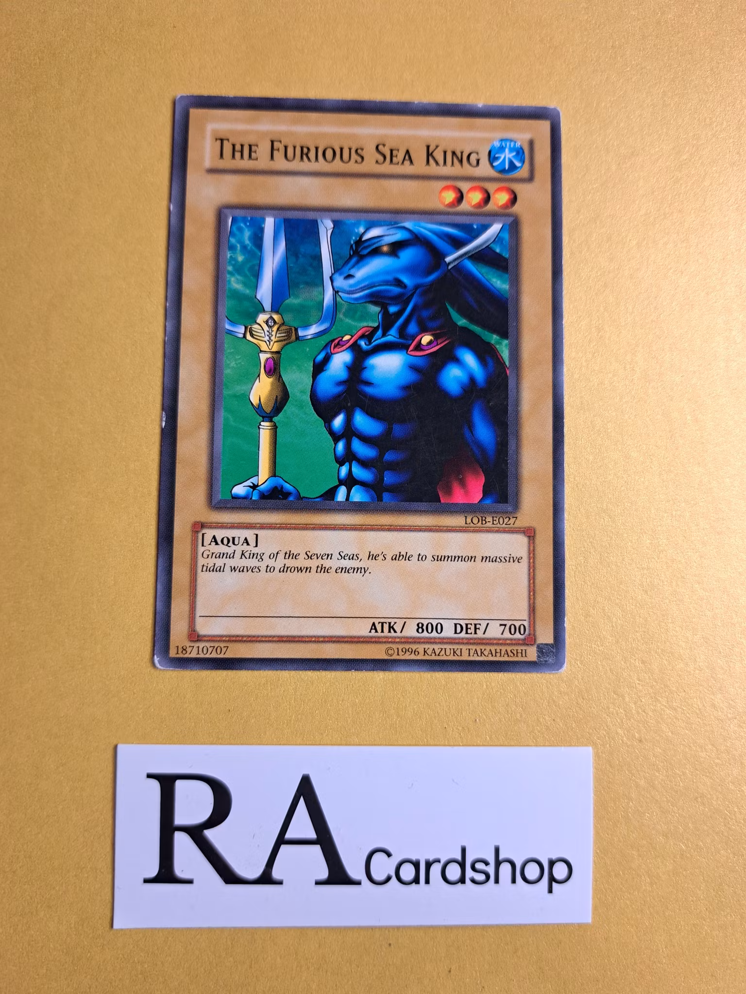 The Furious Sea King COMMON LOB-E027 Legend of Blue Eyes White Dragon LOB Yu-Gi-Oh