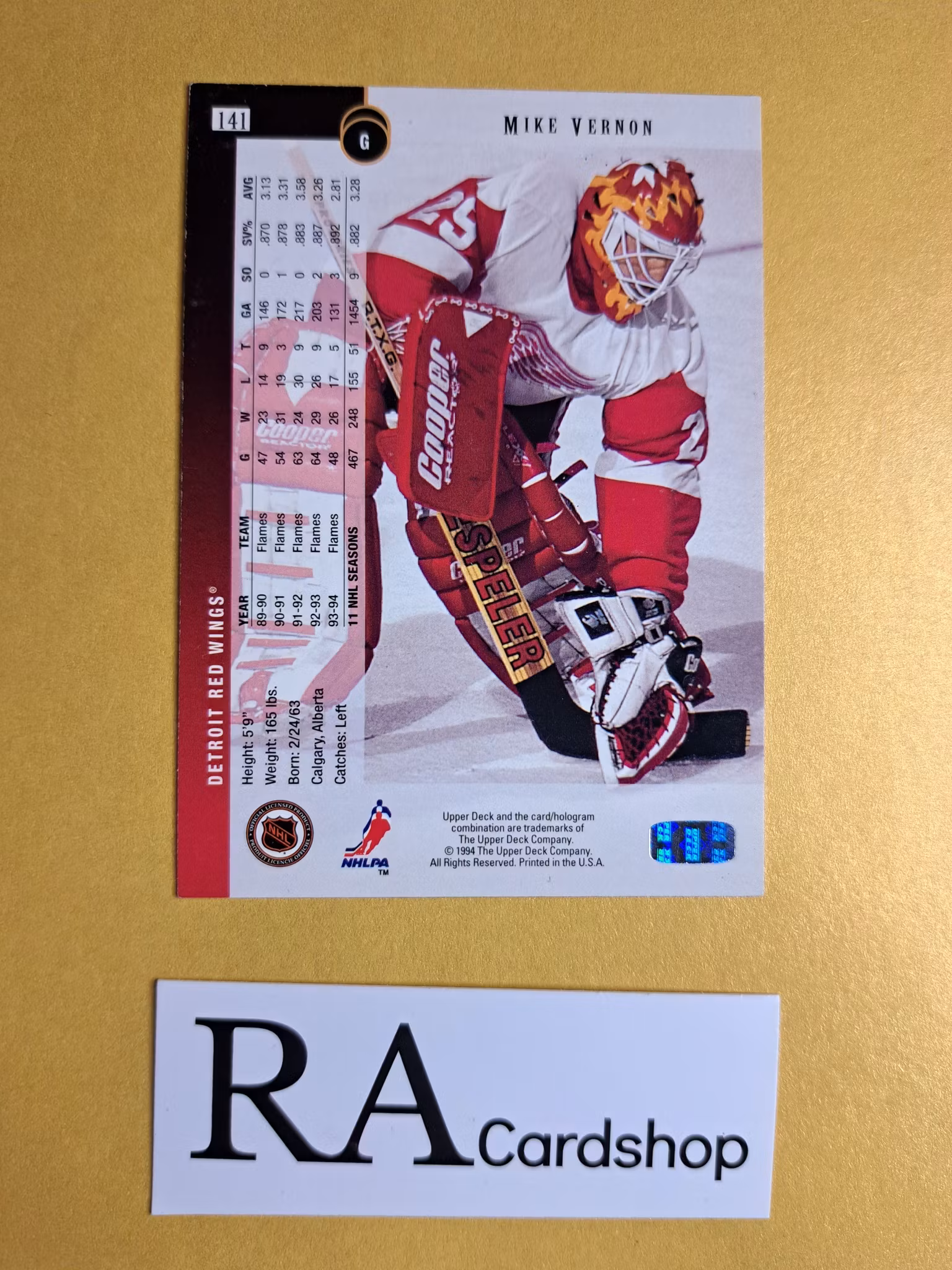 Mike Vernon 94-95 Upper Deck #141 NHL Hockey