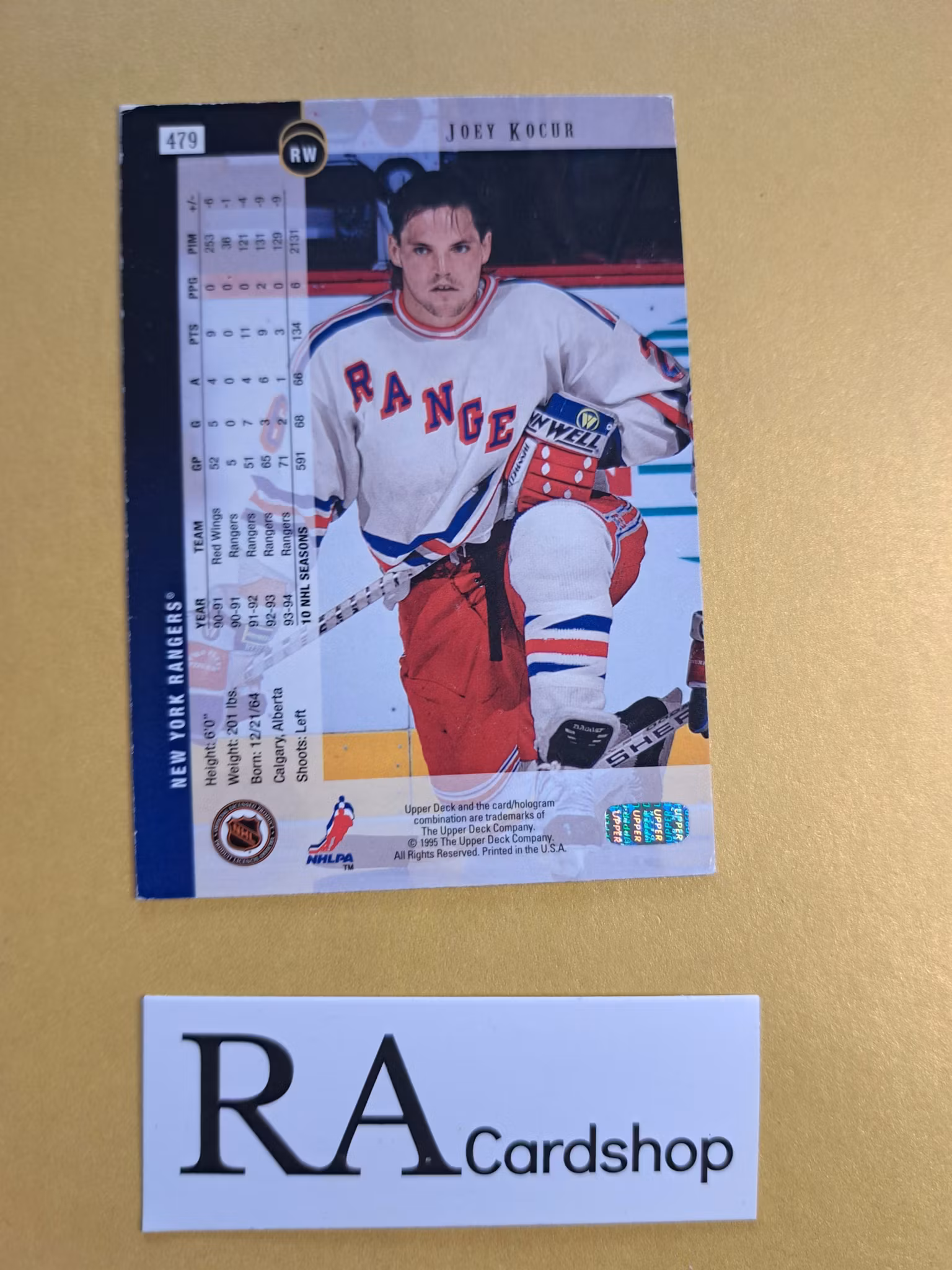 Joey Kocur 94-95 Upper Deck #479 NHL Hockey