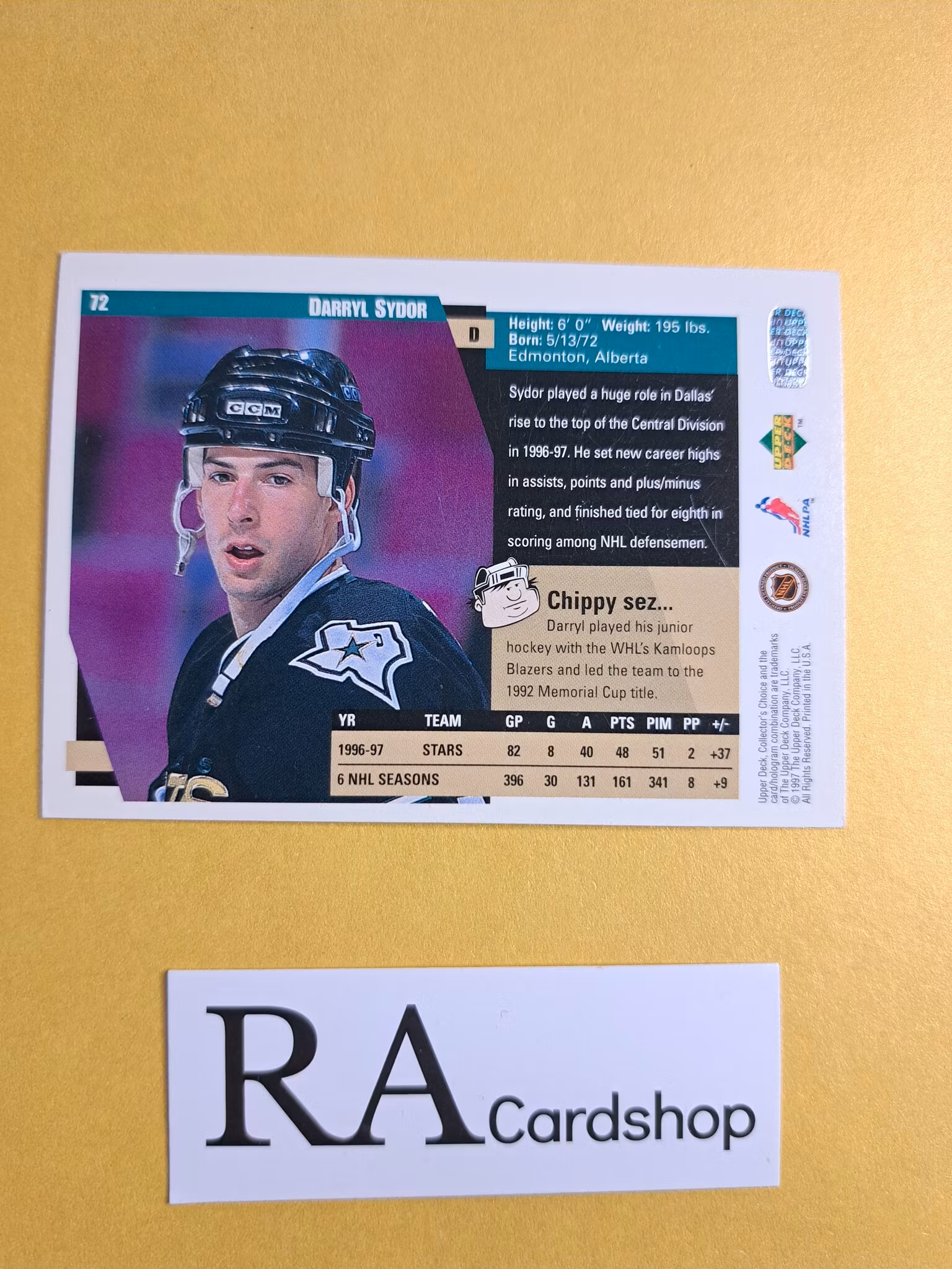 Darryl Sydor 97-98 Upper Deck Collectors Choice #72 NHL Hockey