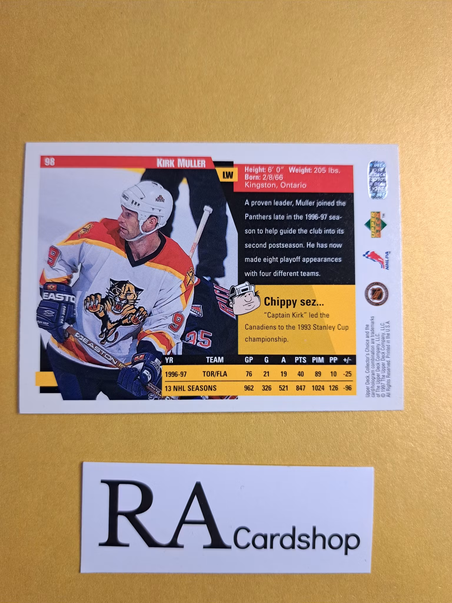 Kirk Muller 97-98 Upper Deck Collectors Choice #98 NHL Hockey