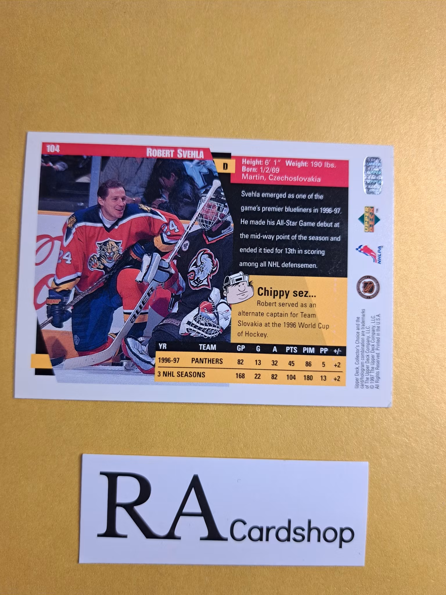 Robert Svehla 97-98 Upper Deck Collectors Choice #104 NHL Hockey