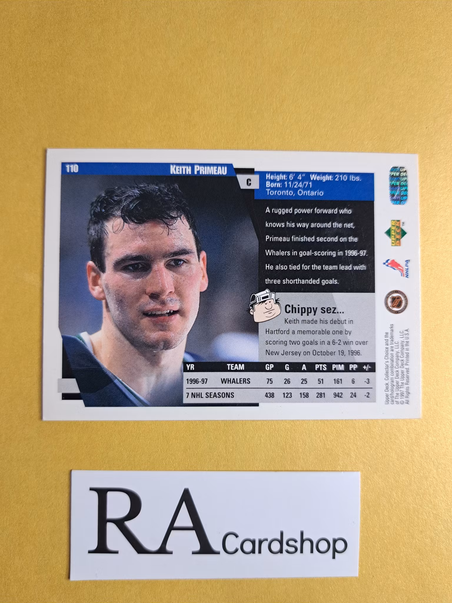 Keith Primeau 97-98 Upper Deck Collectors Choice #110 NHL Hockey