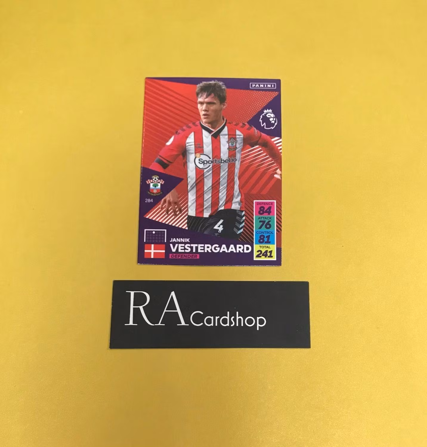 Jannik Vestergaard #284 2021-22 Premier League Adrenalyn XL