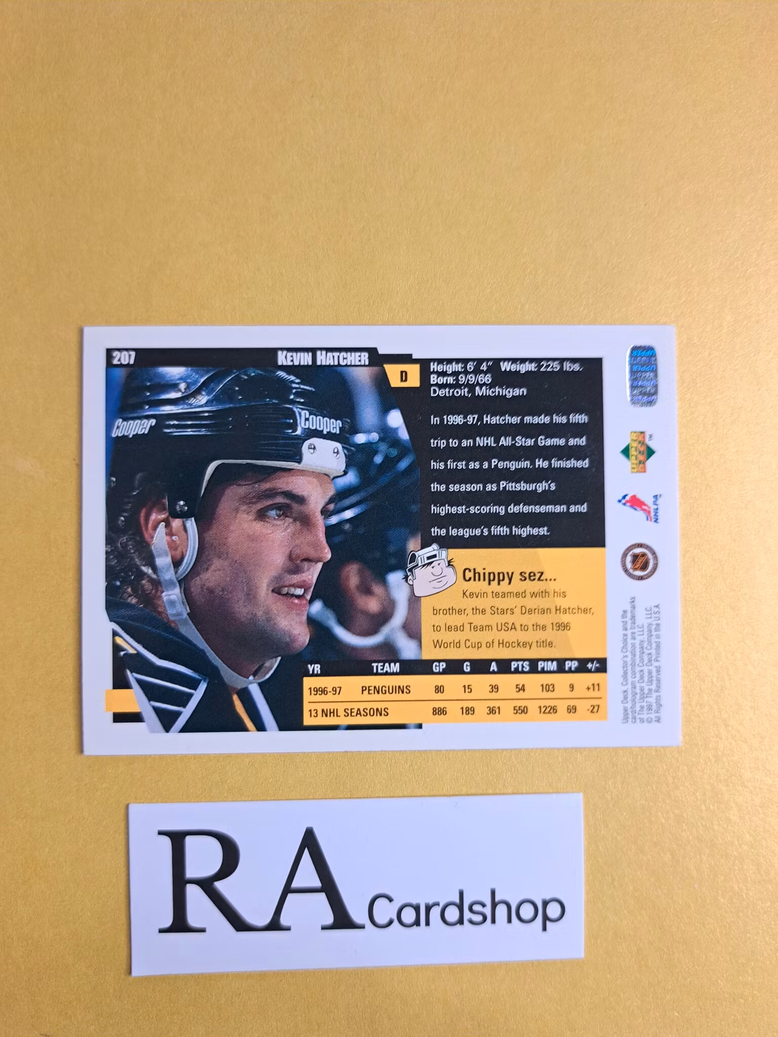 Kevin Hatcher 97-98 Upper Deck Collectors Choice #207 NHL Hockey