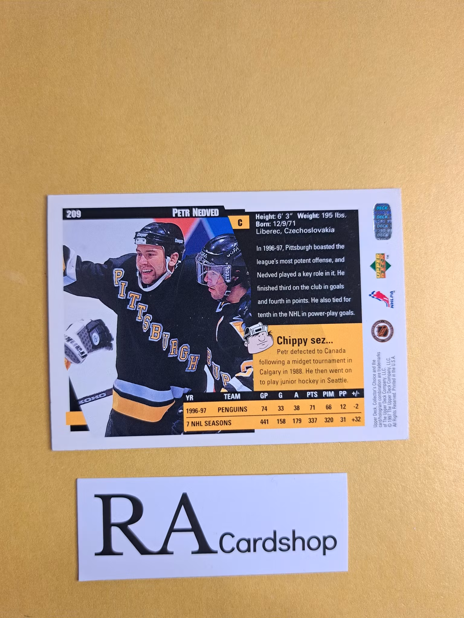 Petr Nedved 97-98 Upper Deck Collectors Choice #209 NHL Hockey