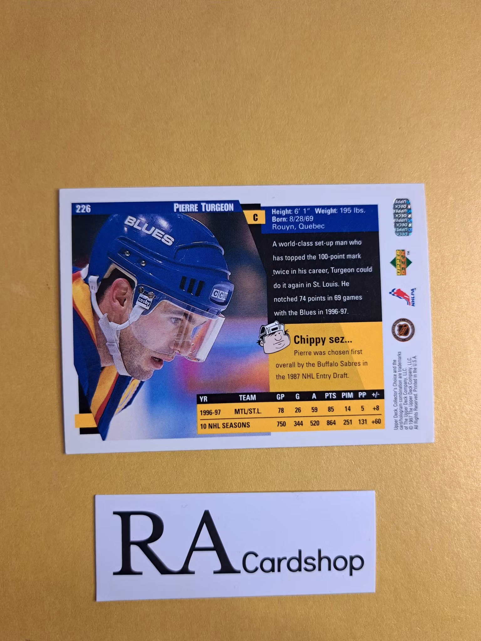 Pierre Turgeon 97-98 Upper Deck Collectors Choice #226 NHL Hockey