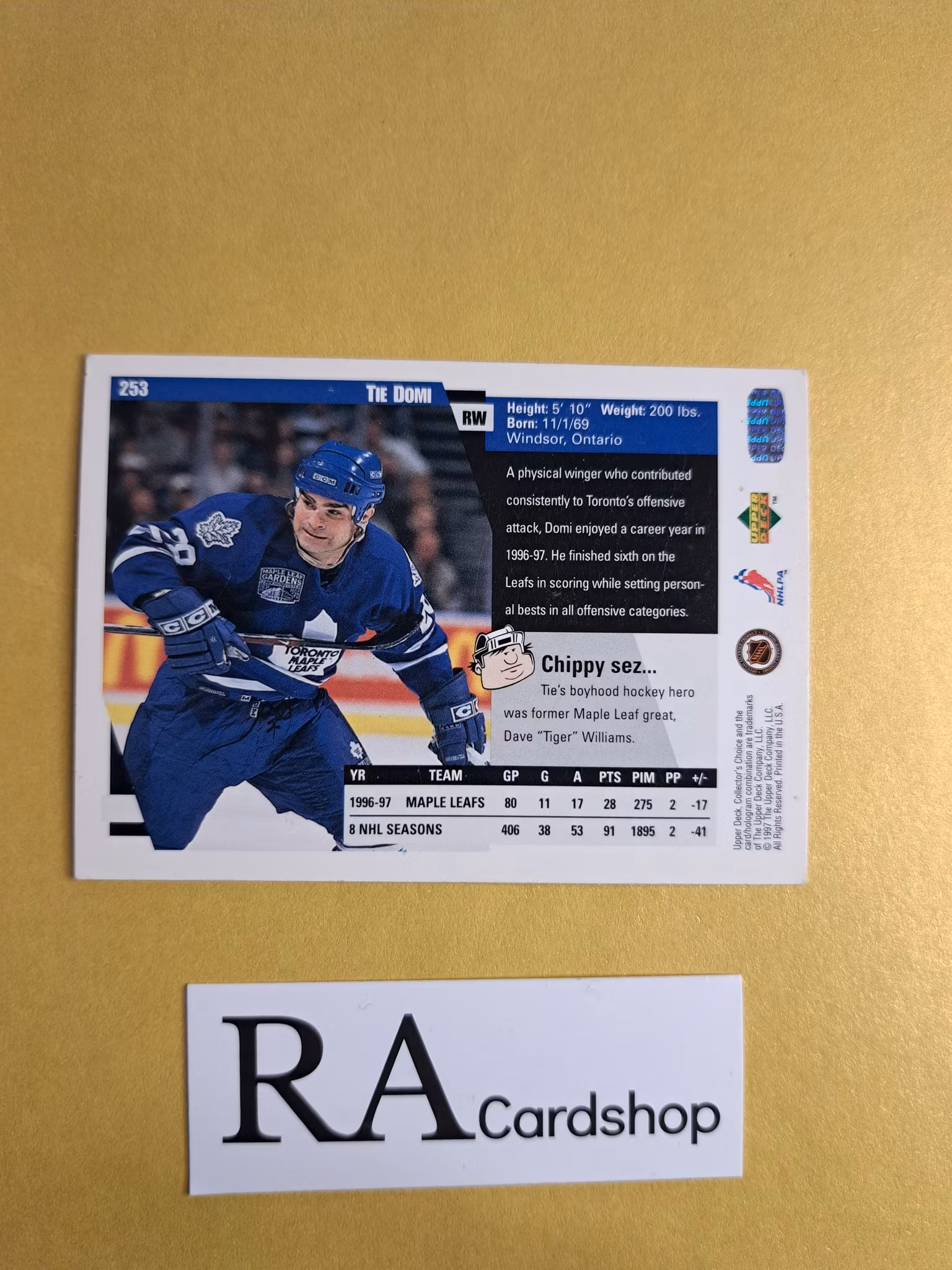 Tie Domi 97-98 Upper Deck Collectors Choice #253 NHL Hockey
