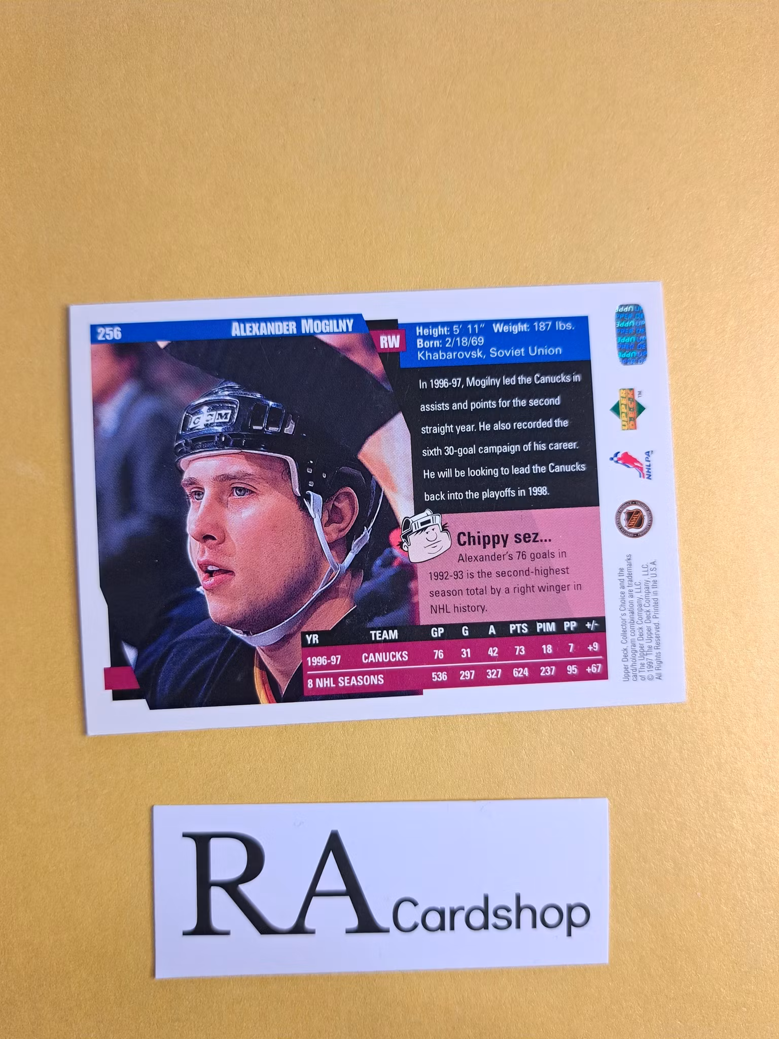 Alexander Mogilny 97-98 Upper Deck Collectors Choice #256 NHL Hockey