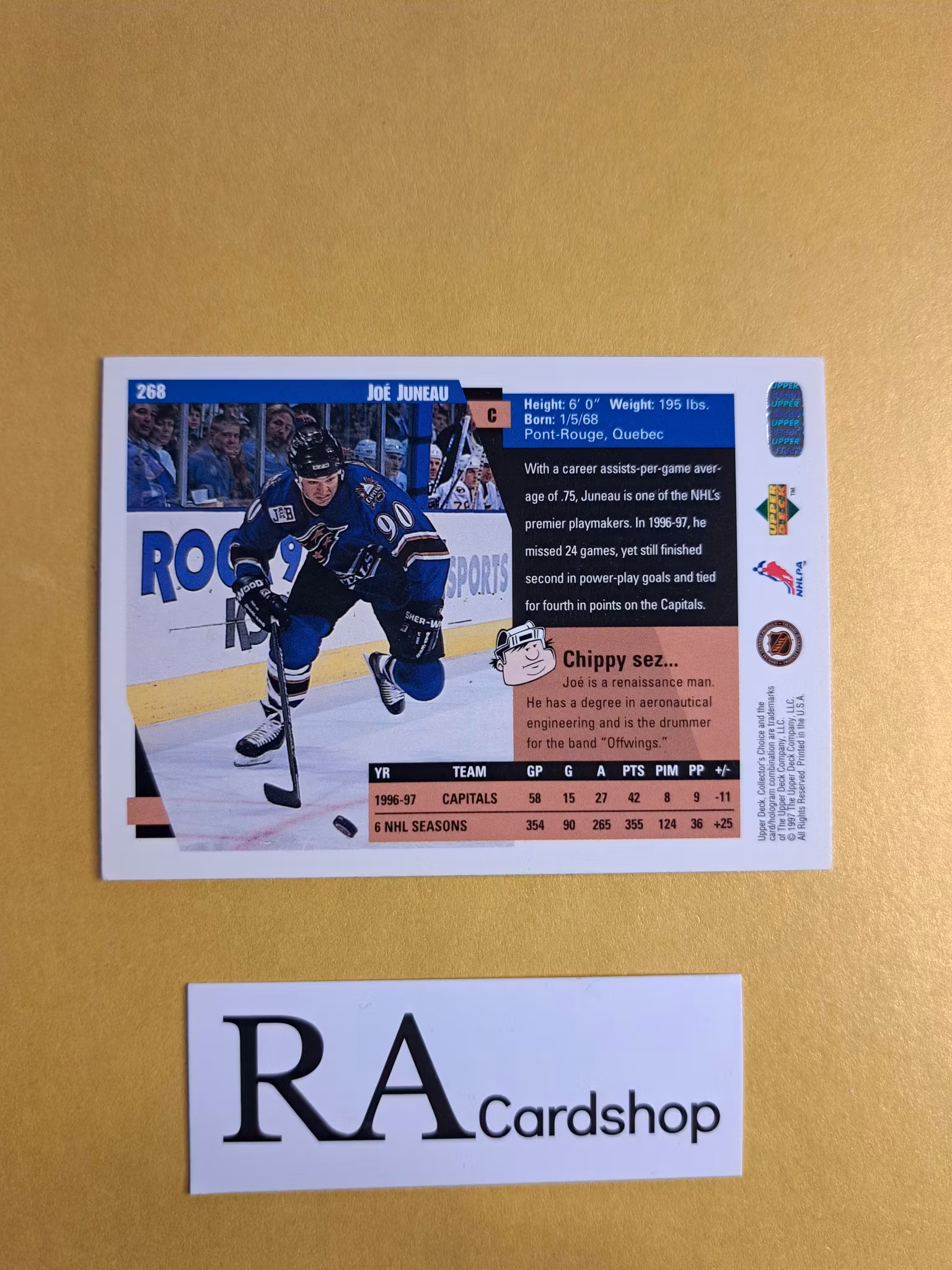 Joe Juneau 97-98 Upper Deck Collectors Choice #268 NHL Hockey