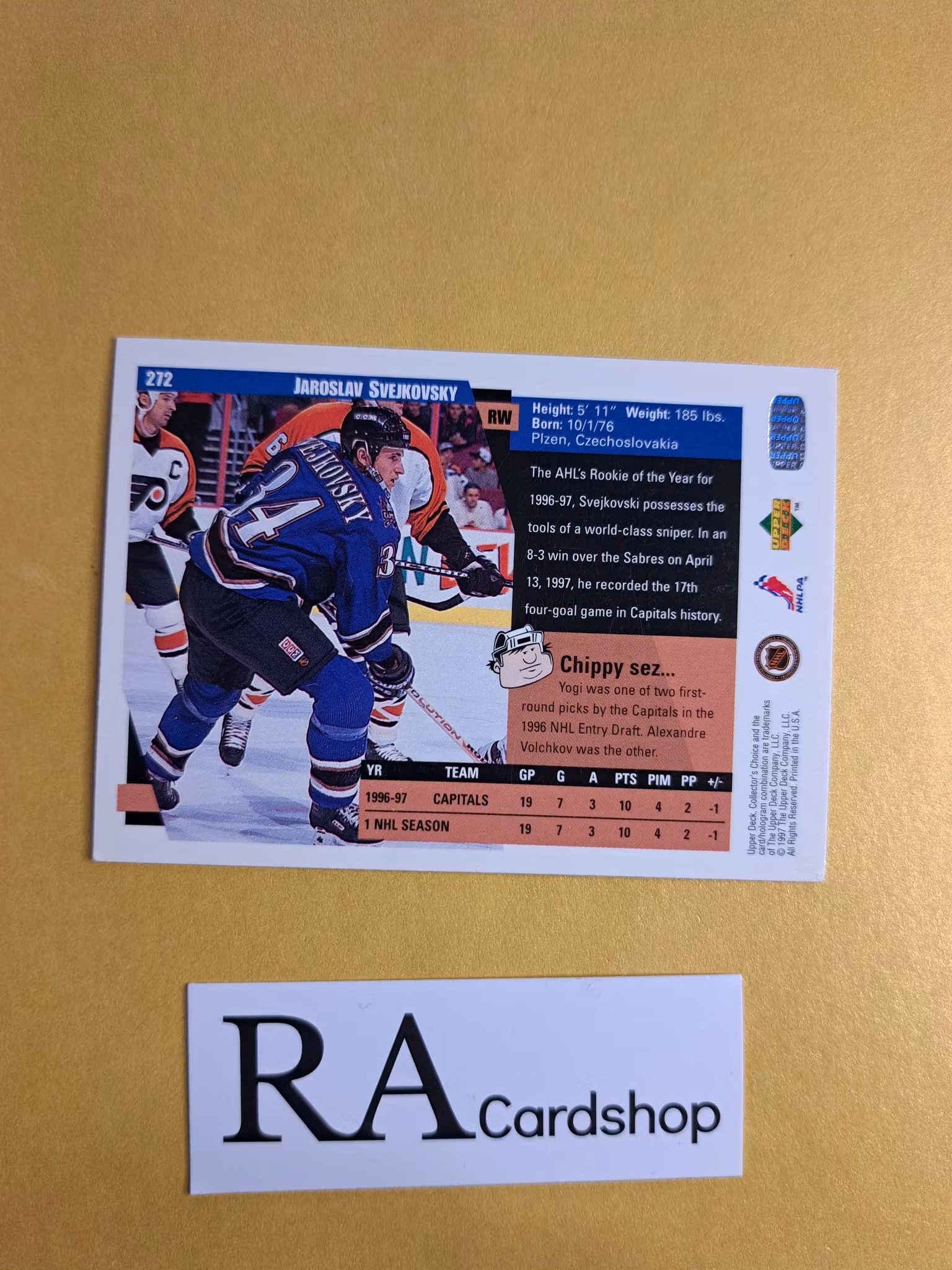 Jaroslav Svejkovsky 97-98 Upper Deck Collectors Choice #272 NHL Hockey