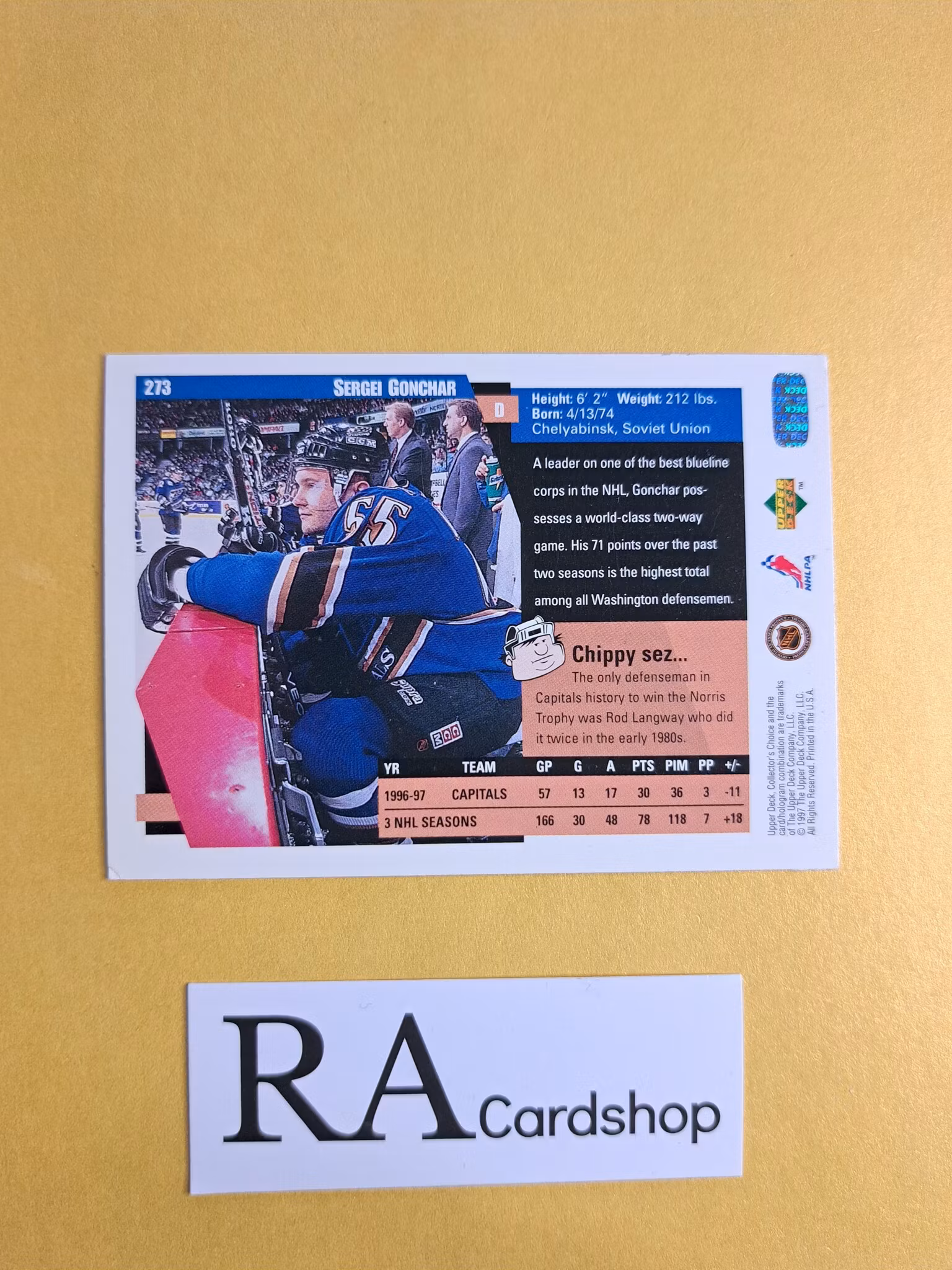Sergei Gonchar 97-98 Upper Deck Collectors Choice #273 NHL Hockey