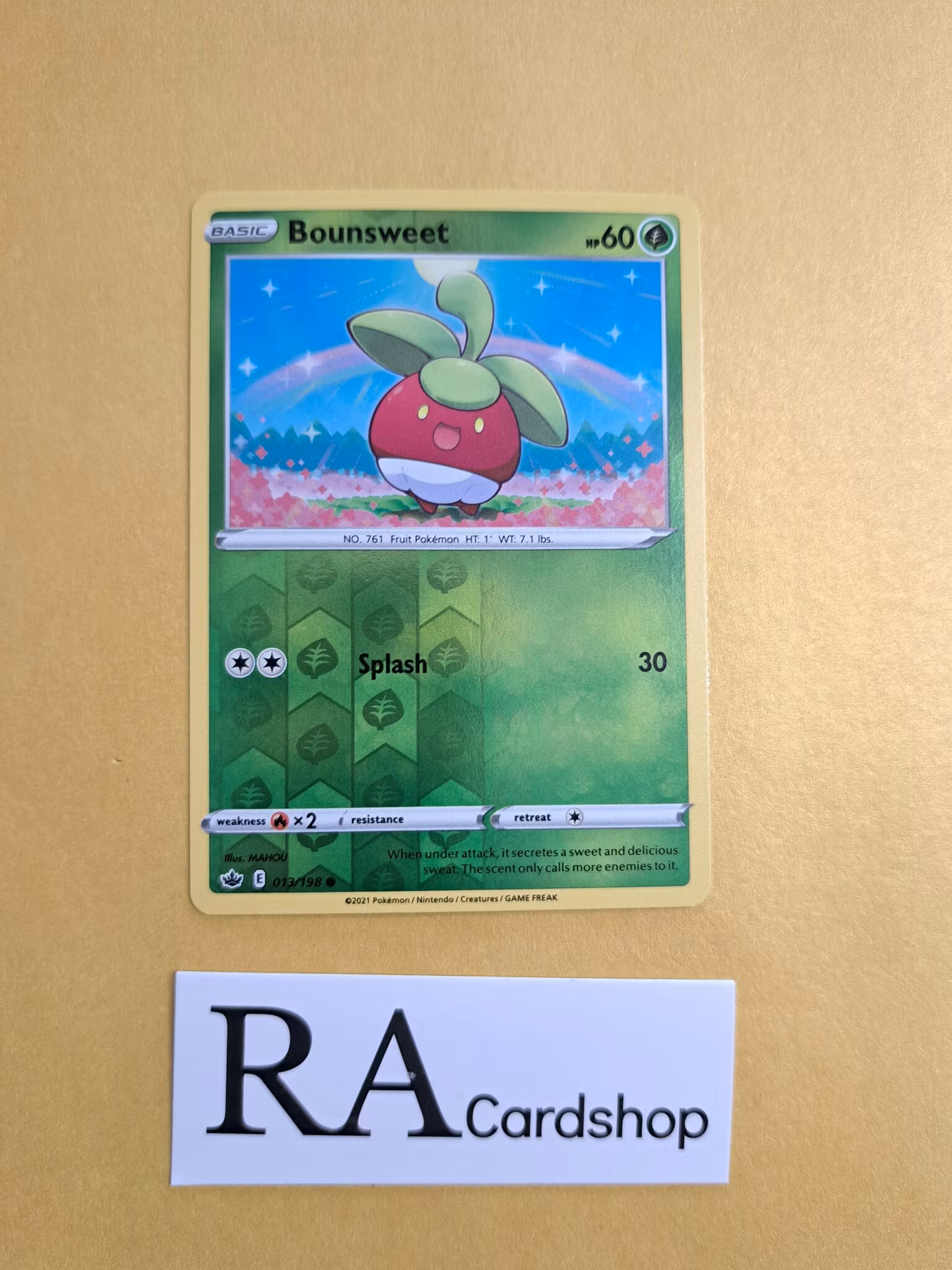 Bounsweet Reverse Holo Common 013/198 Chilling Reign Pokemon