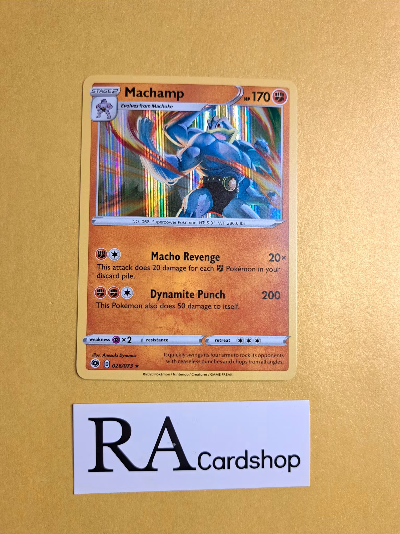 Machamp Holo Rare Common 026/073 Champions Path Pokemon
