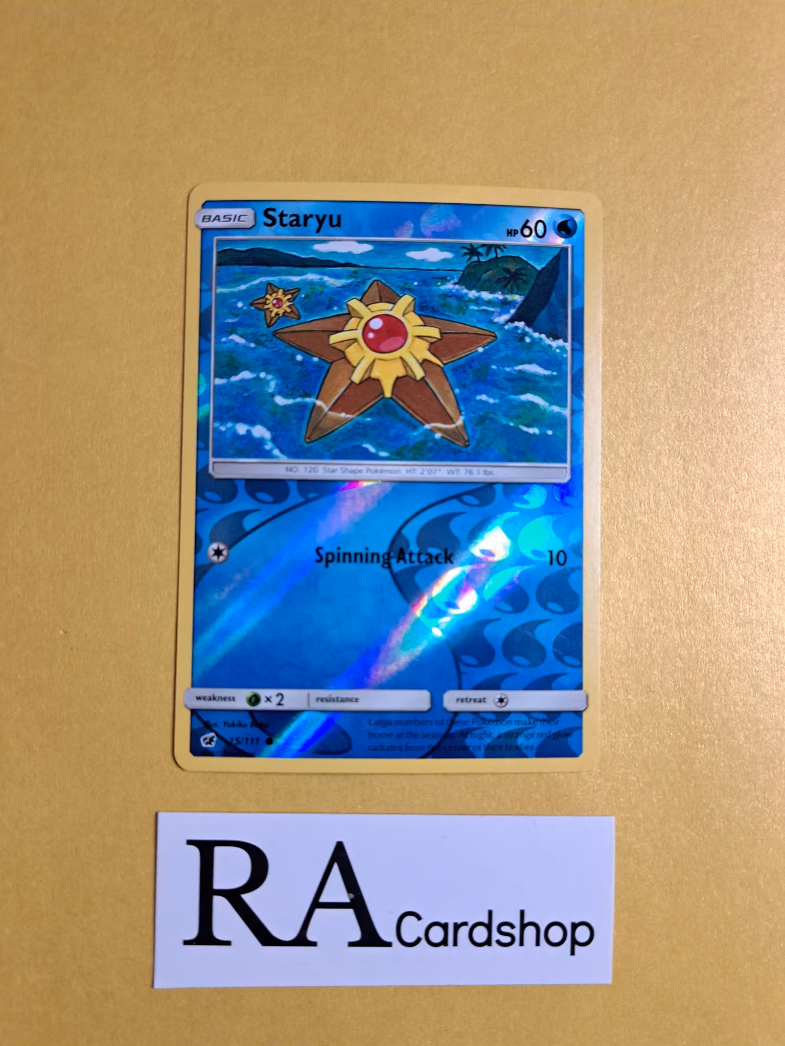 Staryu Reverse Holo (1) Common 15/111 Crimson Invasion Pokemon