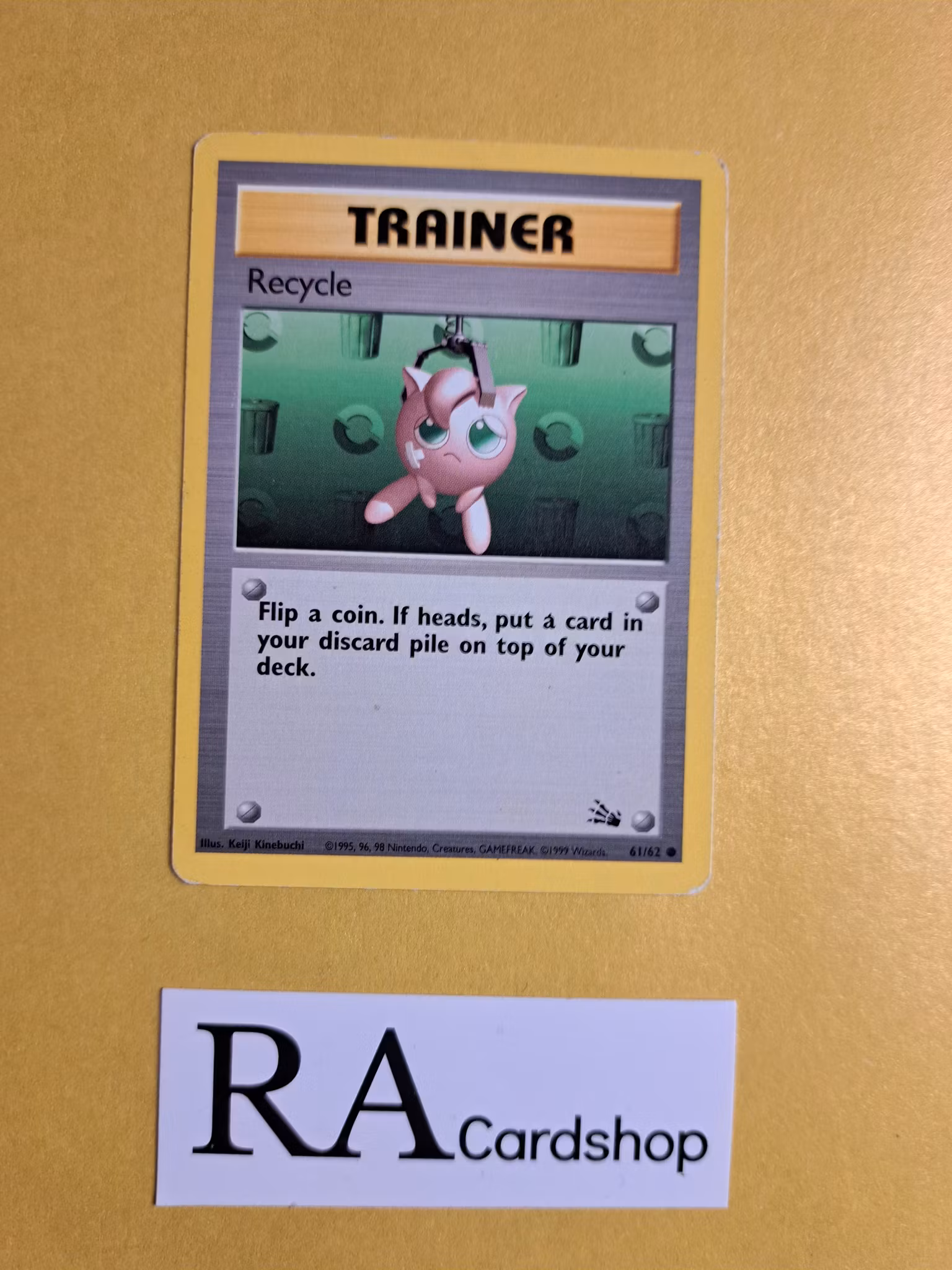 Recycle Common (3) 61/62 Fossil Pokemon