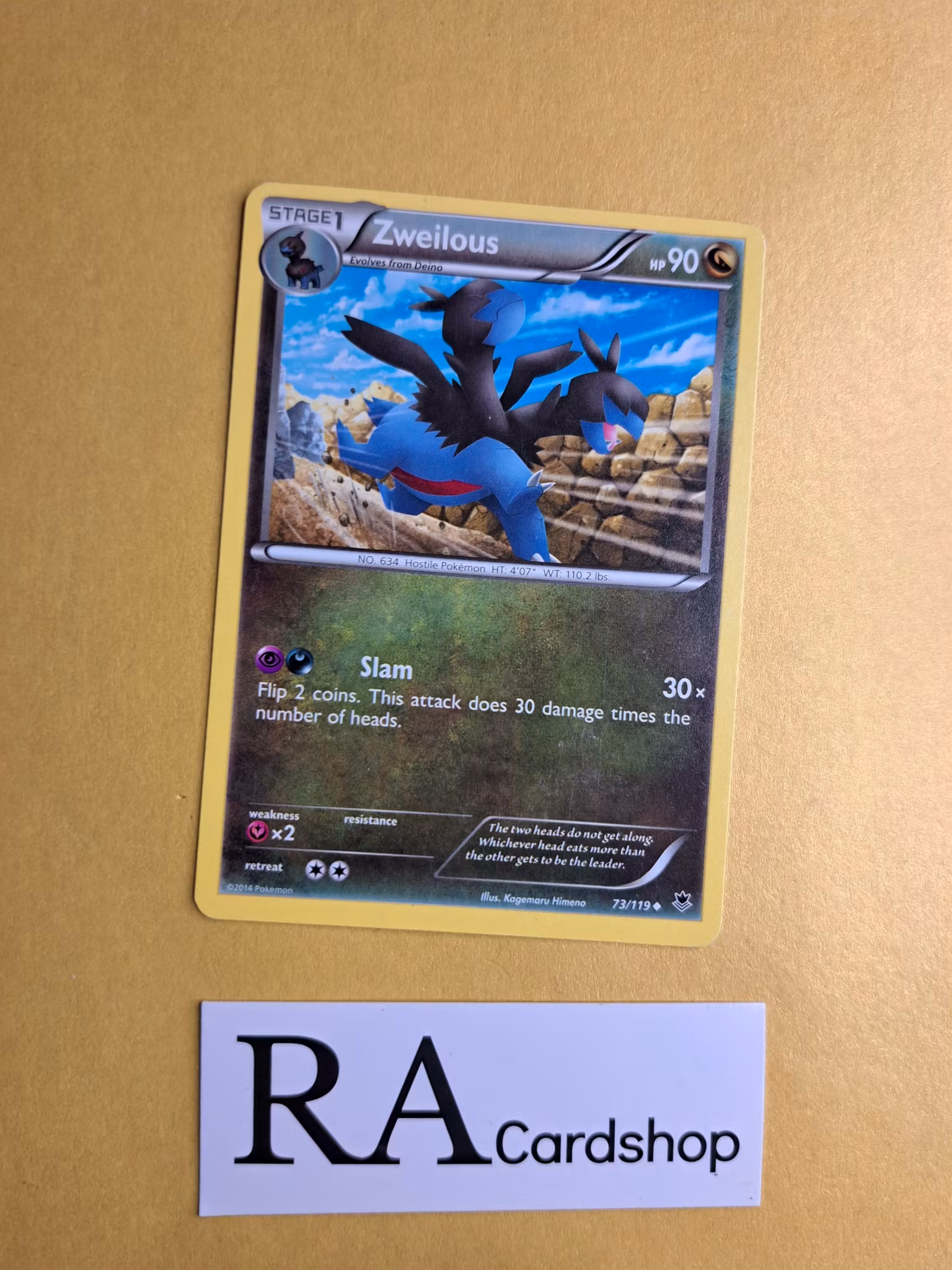 Zweilous Uncommon 73/119 Phantom Forces Pokemon