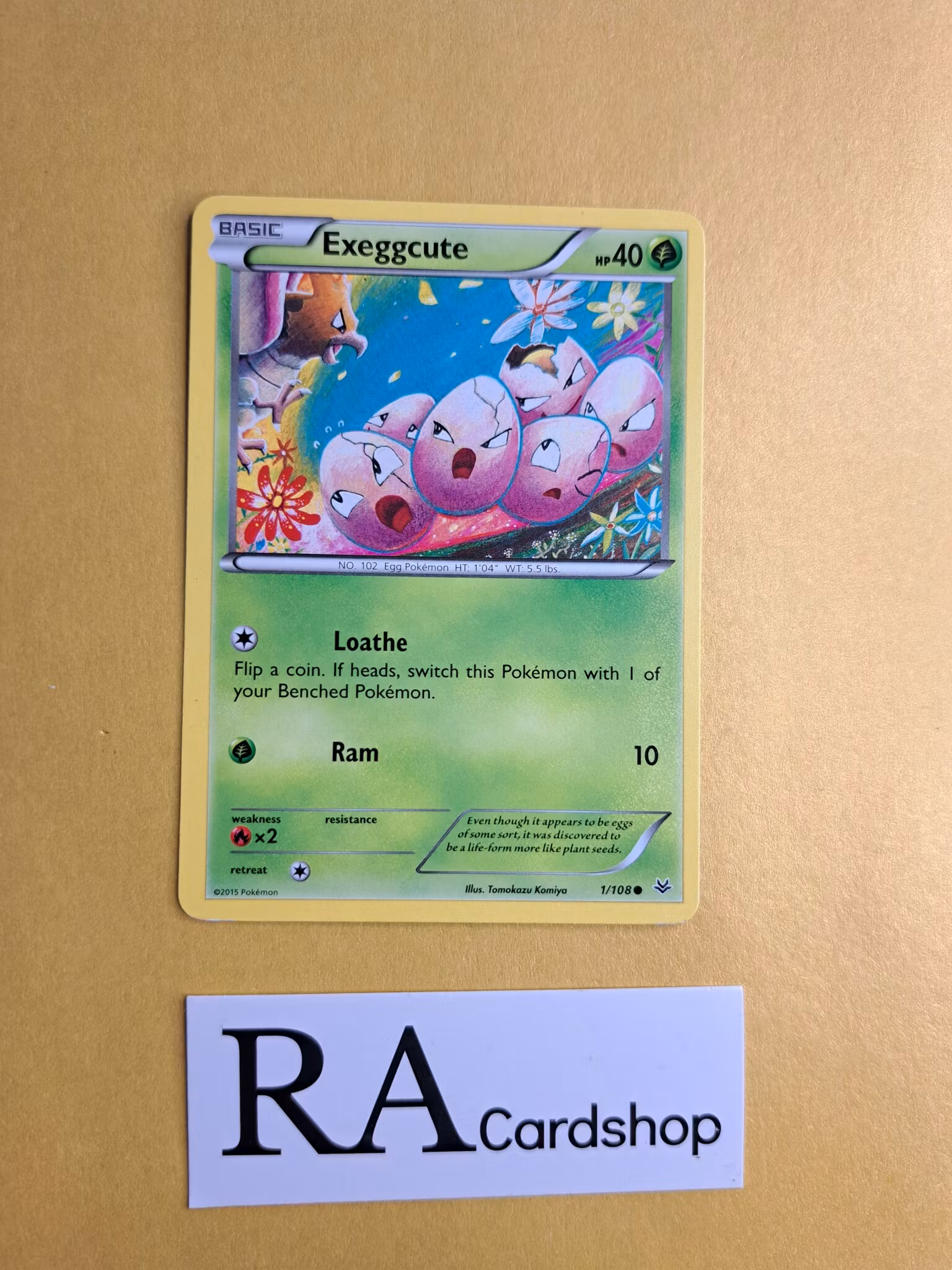 Exeggcute Common 1/108 Roaring Skies Pokemon