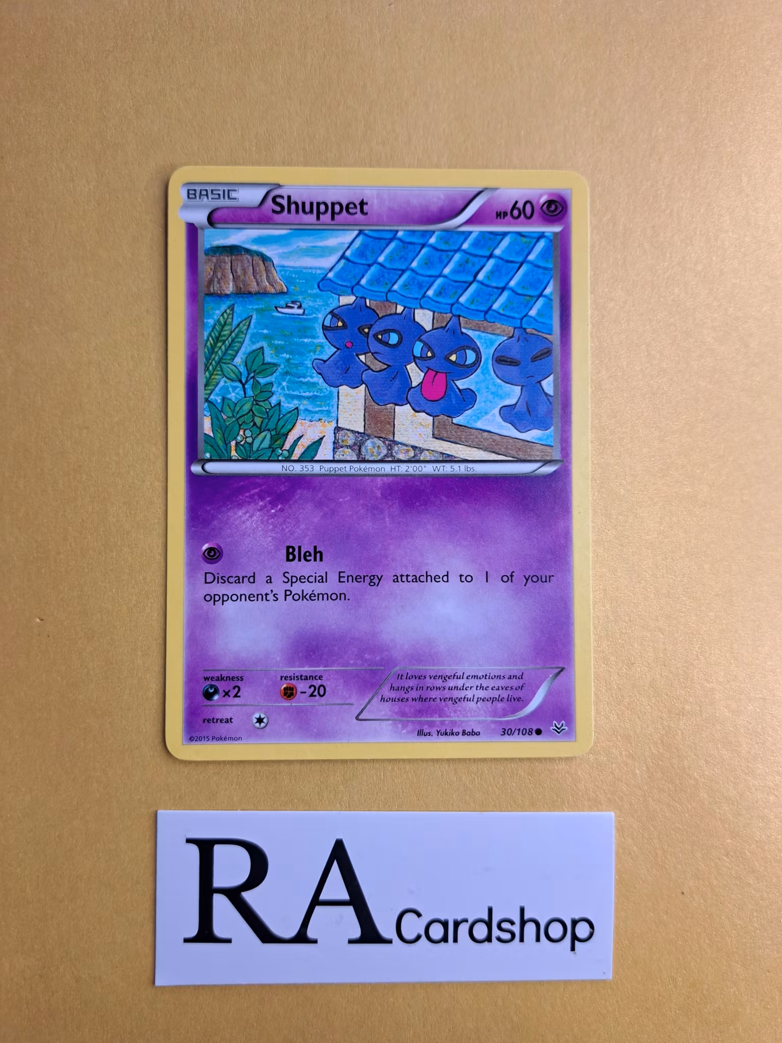 Shuppet Common 30/108 Roaring Skies Pokemon