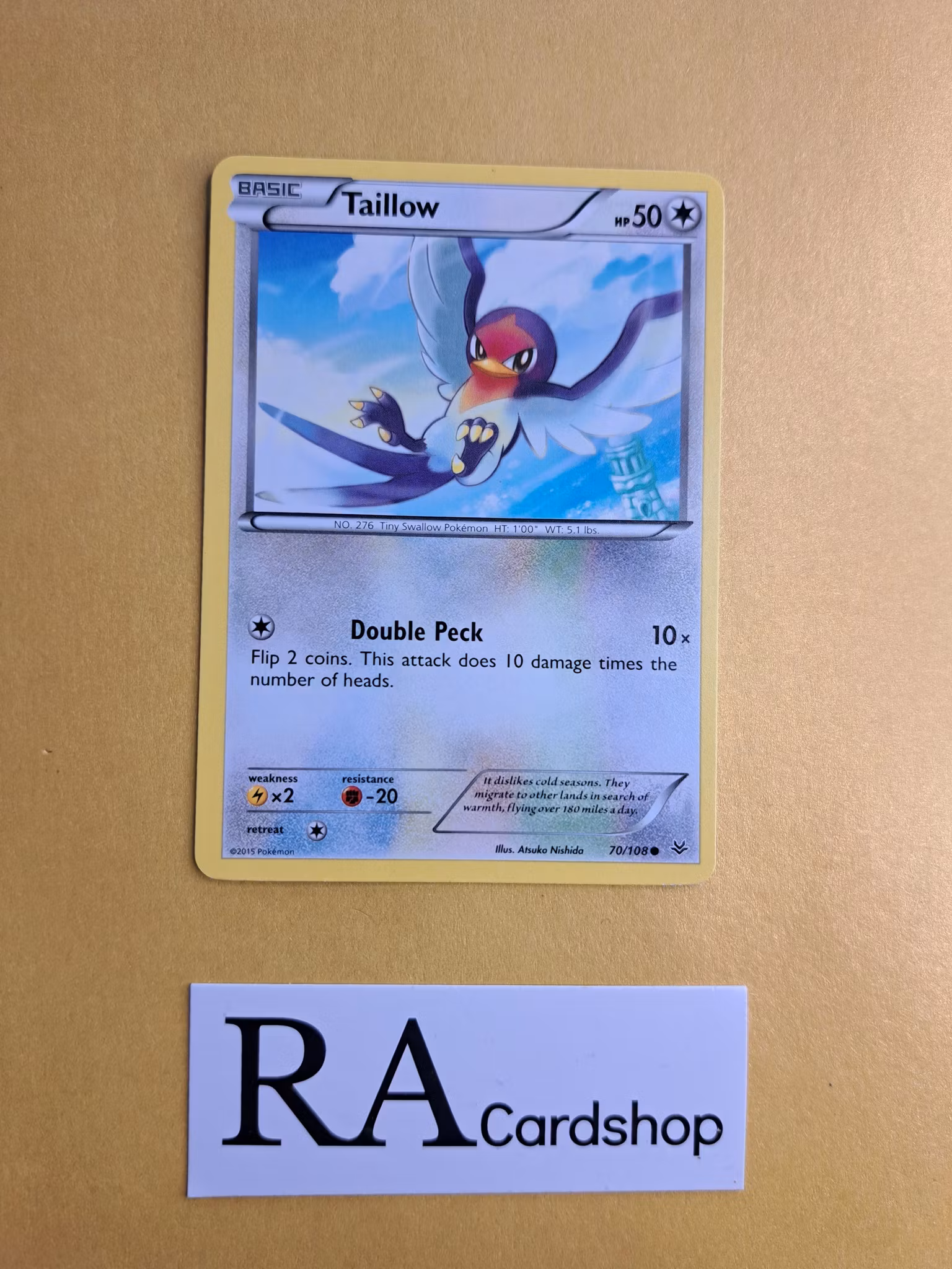 Taillow Common 70/108 Roaring Skies Pokemon