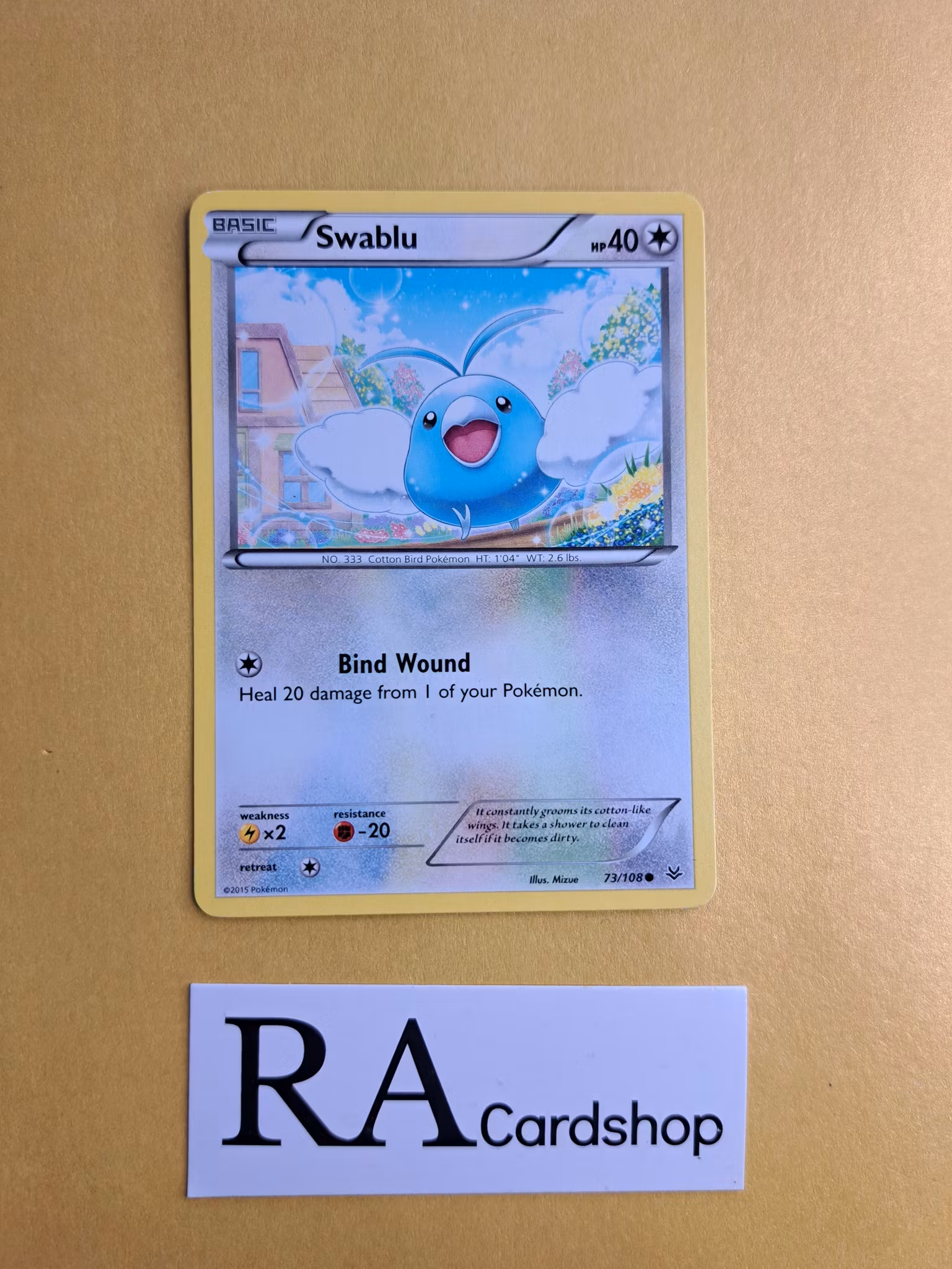 Swablu Common 73/108 Roaring Skies Pokemon