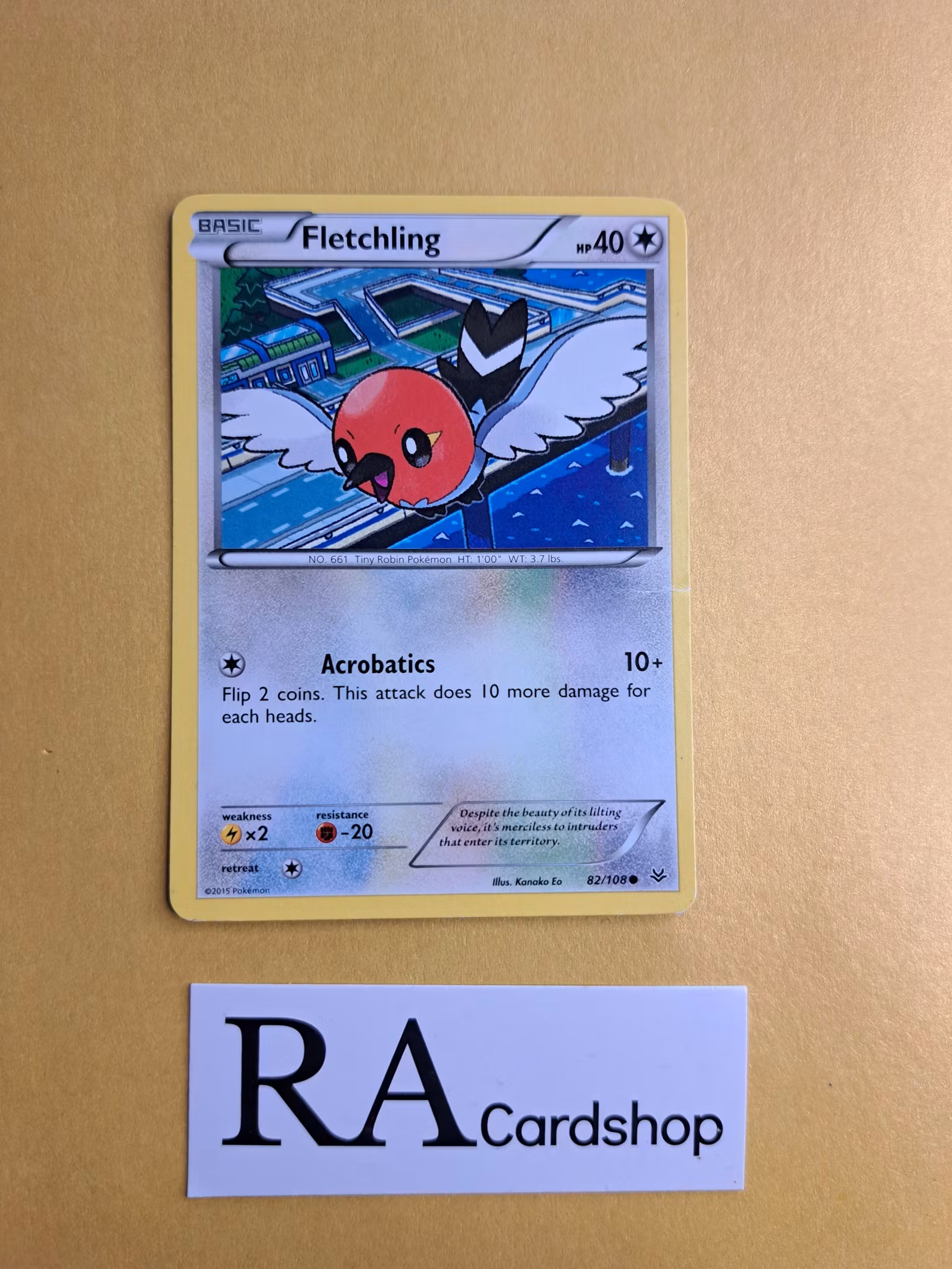 Fletchling Common 82/108 Roaring Skies Pokemon