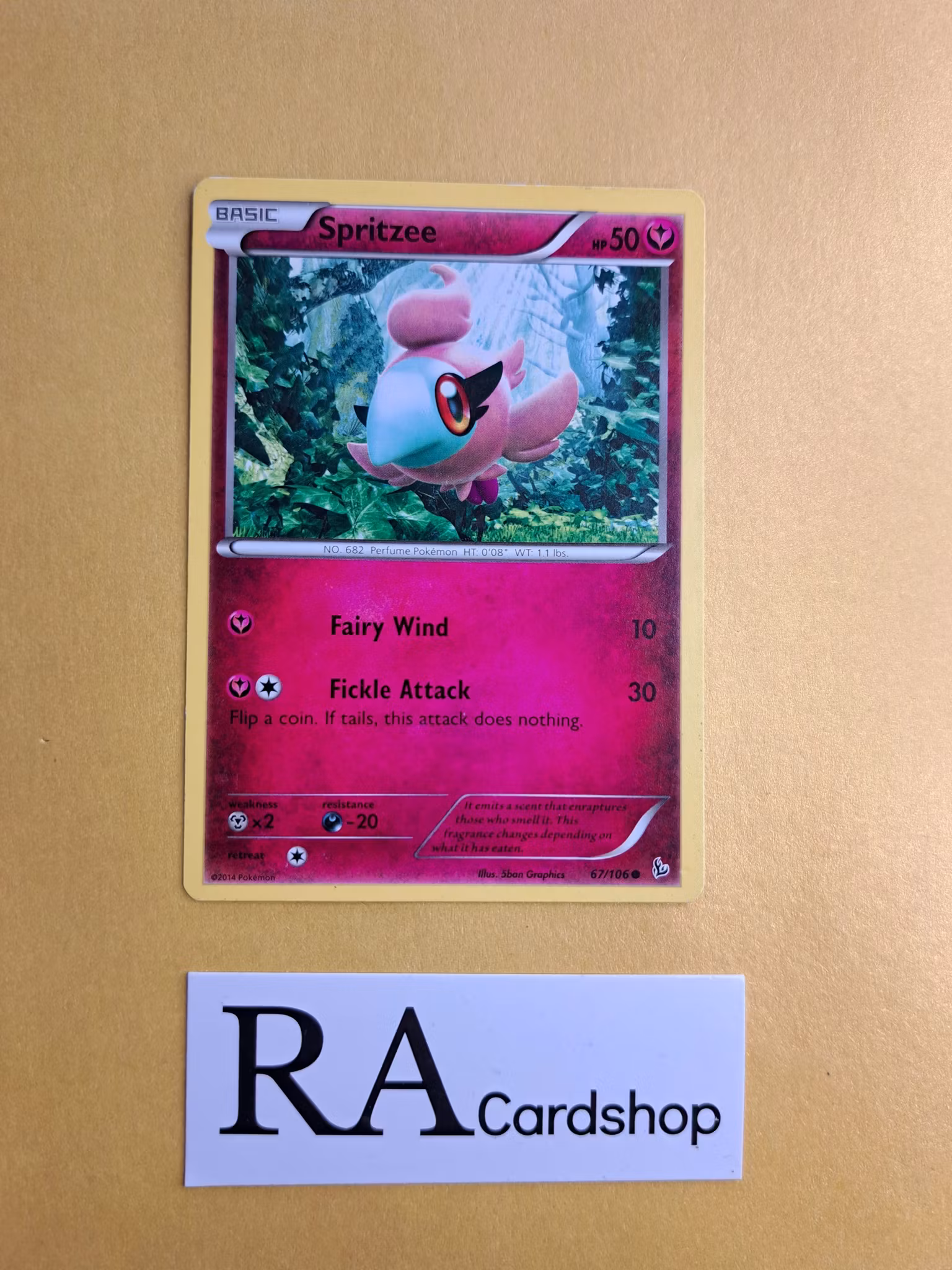 Spritzee Common 67/106 XY Flashfire Pokemon