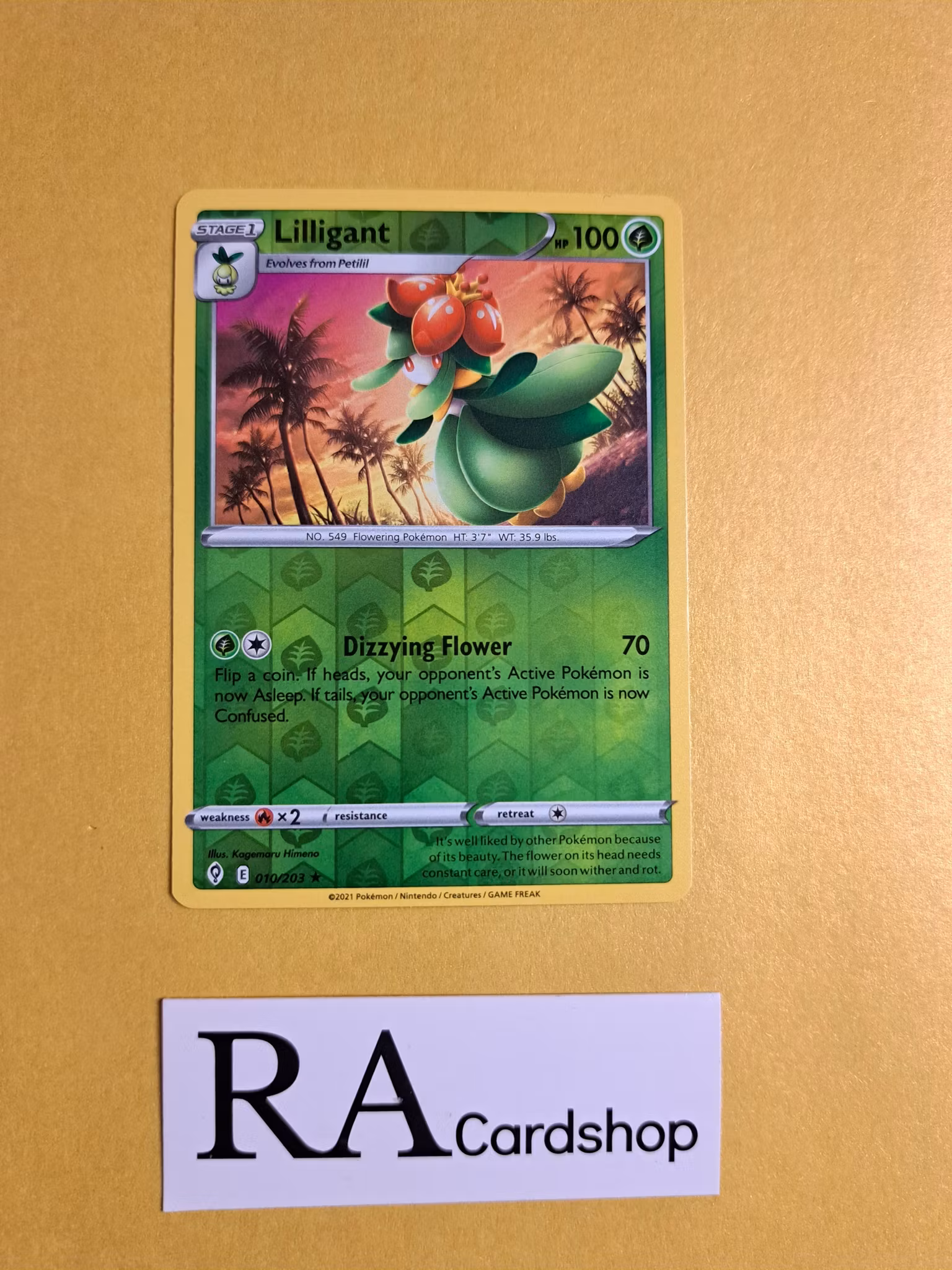 Lilligant Reverse Holo Rare 010/203 Evolving Skies Pokemon