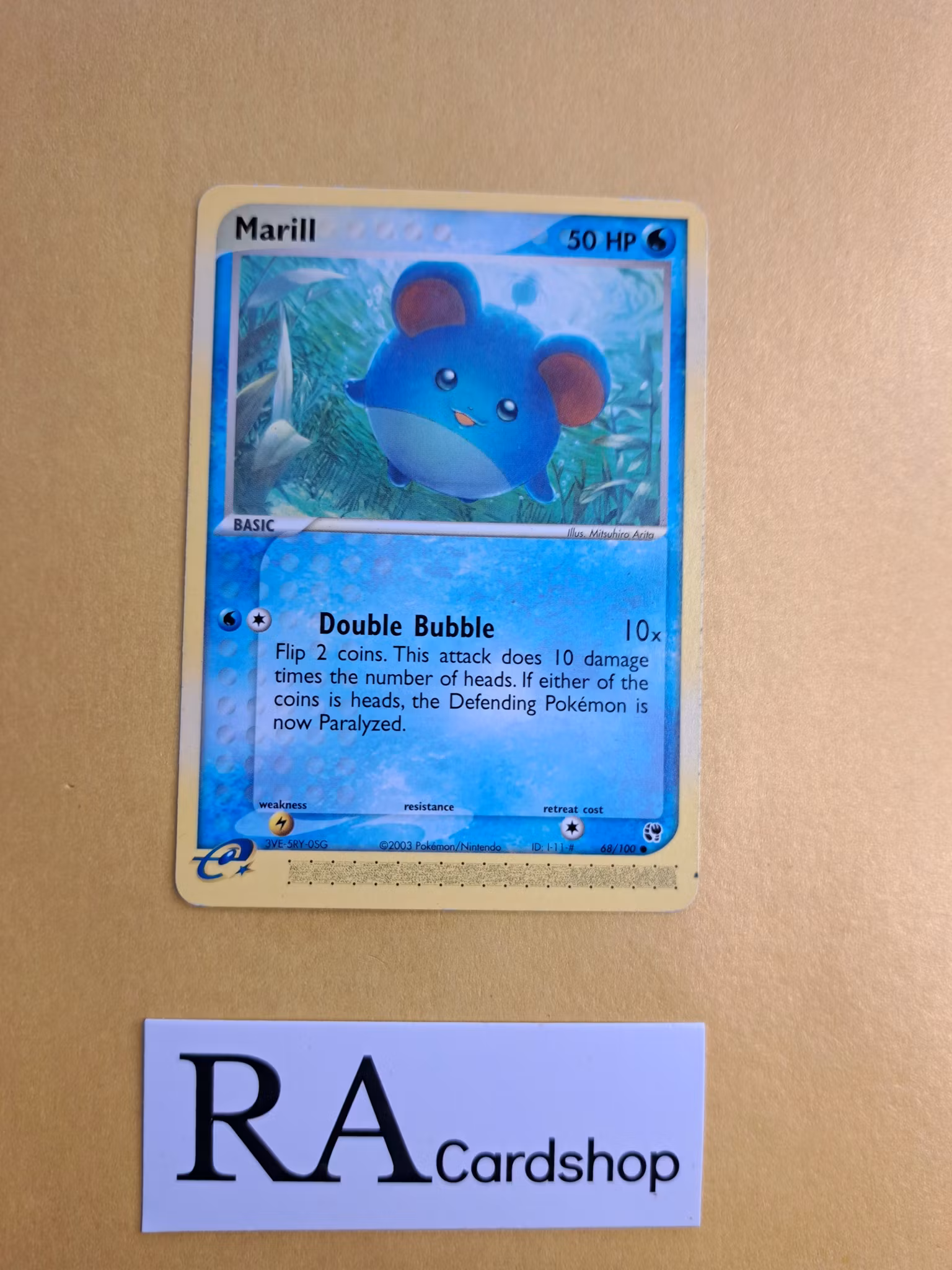 Marill Common 68/100 Ex Sandstorm Pokemon