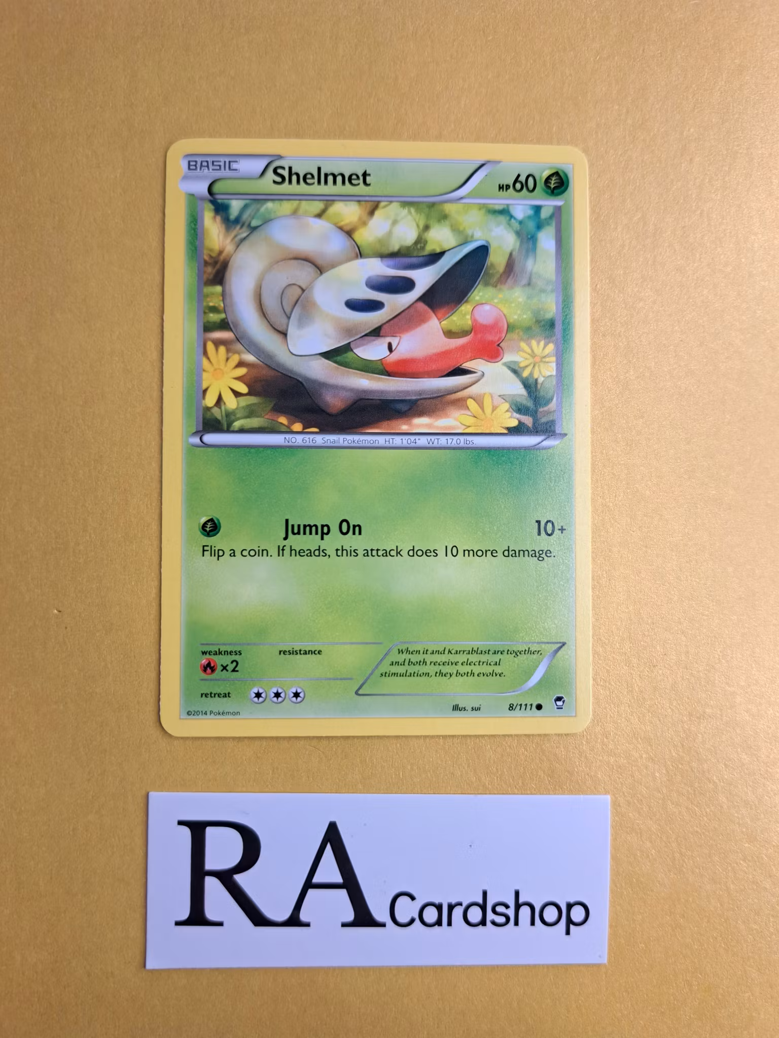 Shelmet Common 8/111 Furious Fist Pokemon