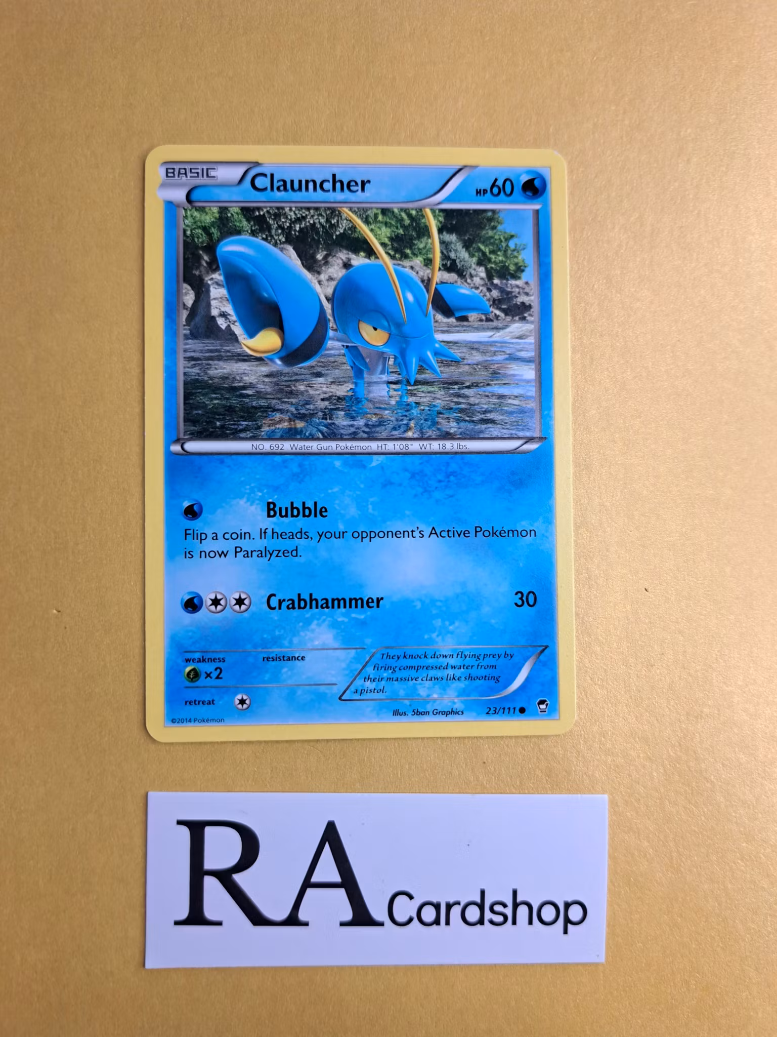 Clauncher Common 23/111 Furious Fist Pokemon