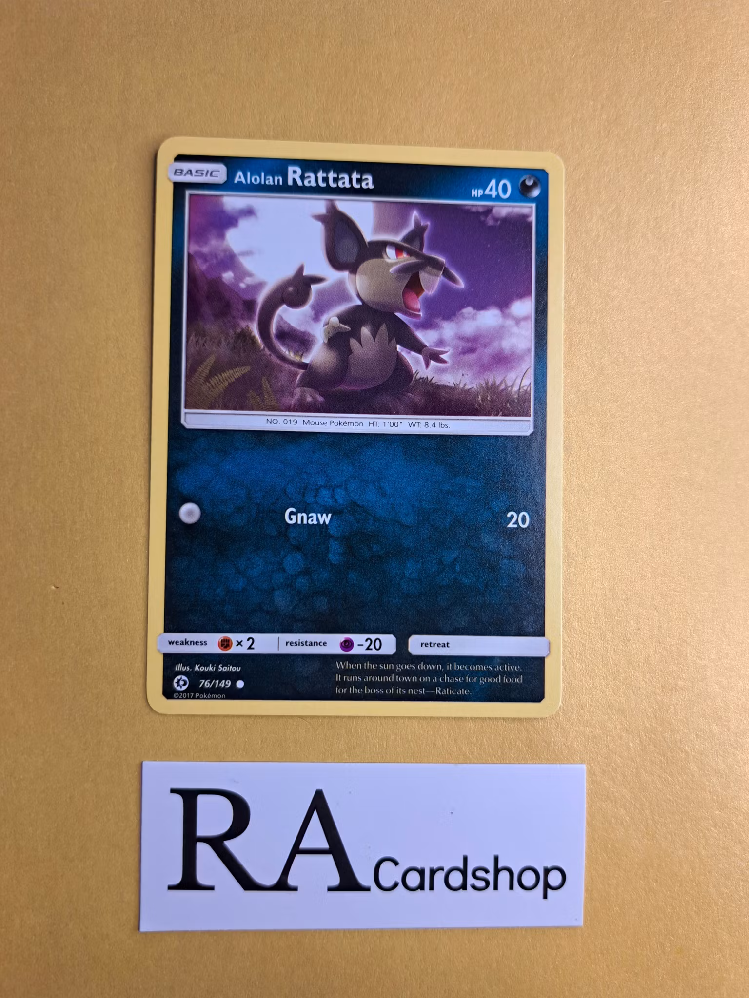 Alolan Rattata Common 76/149 Sun & Moon Pokemon