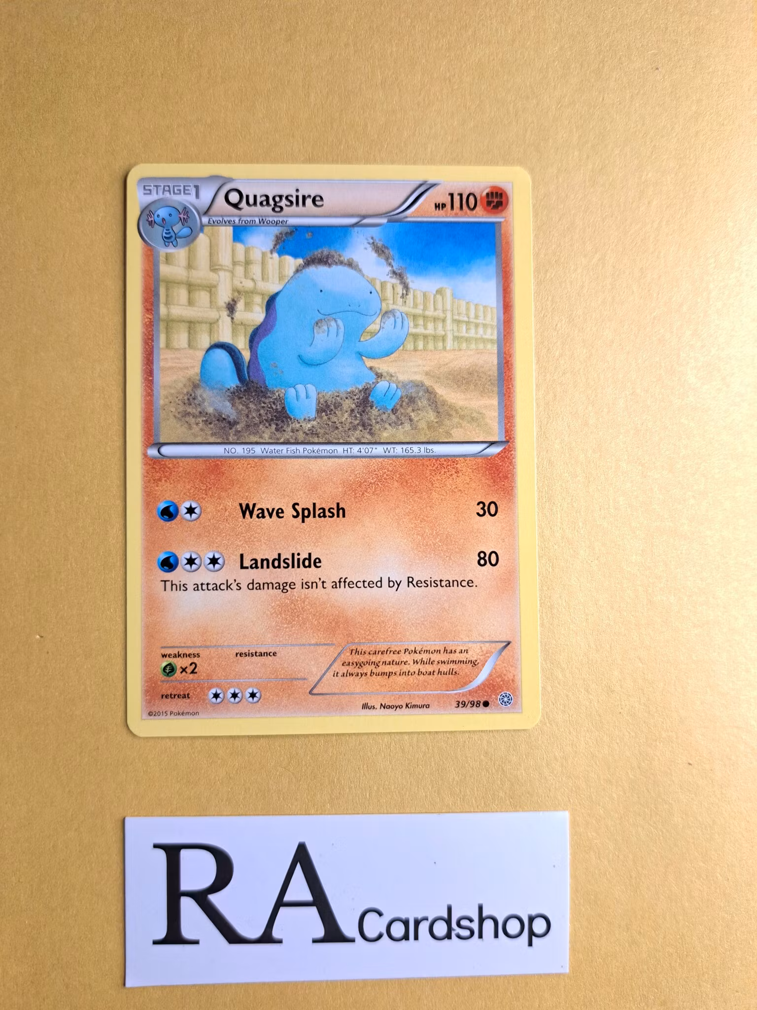 Quagsire Common 39/98 Ancient Origins Pokemon