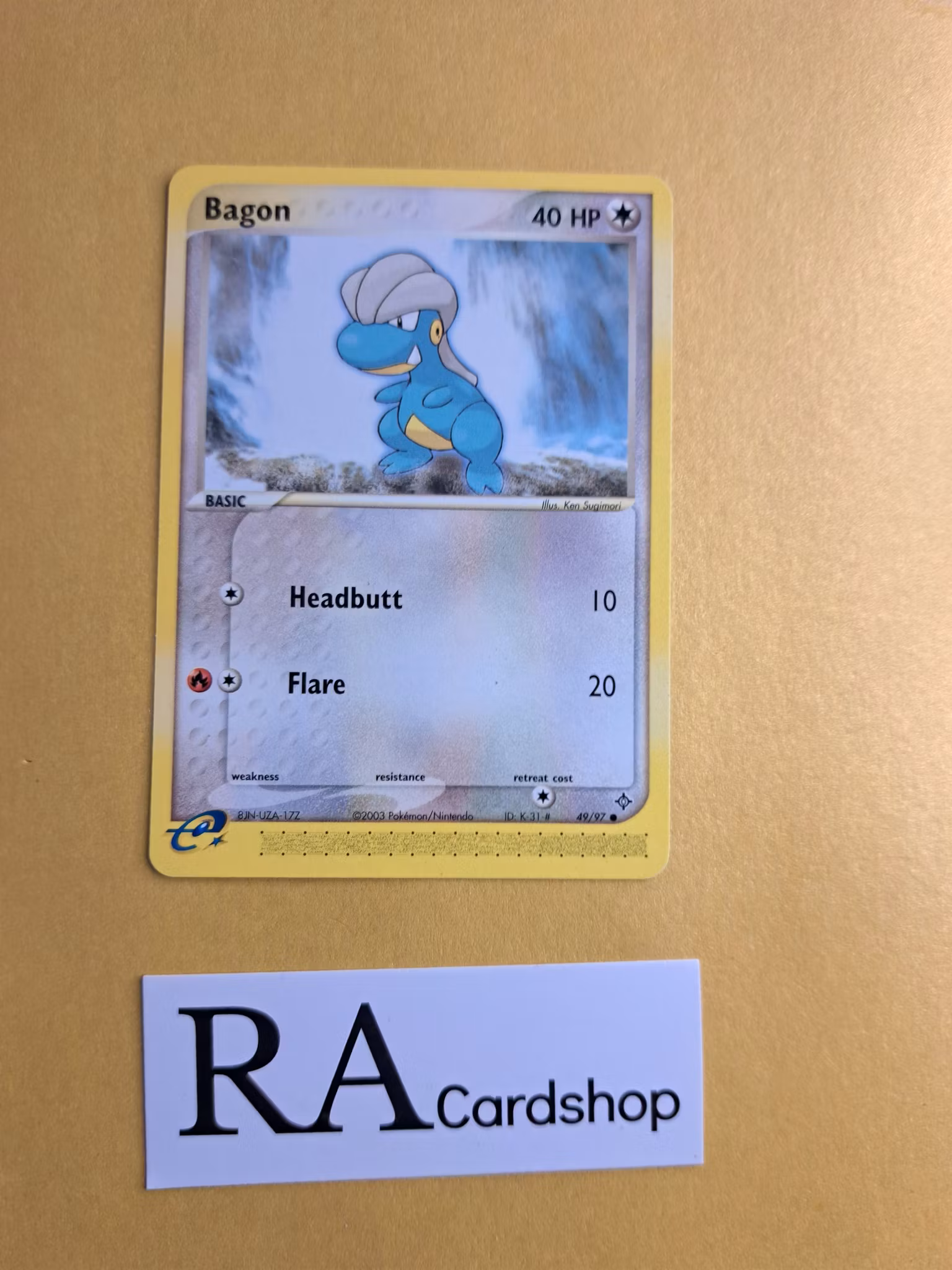Bagon Common 49/97 Ex Dragon Pokemon