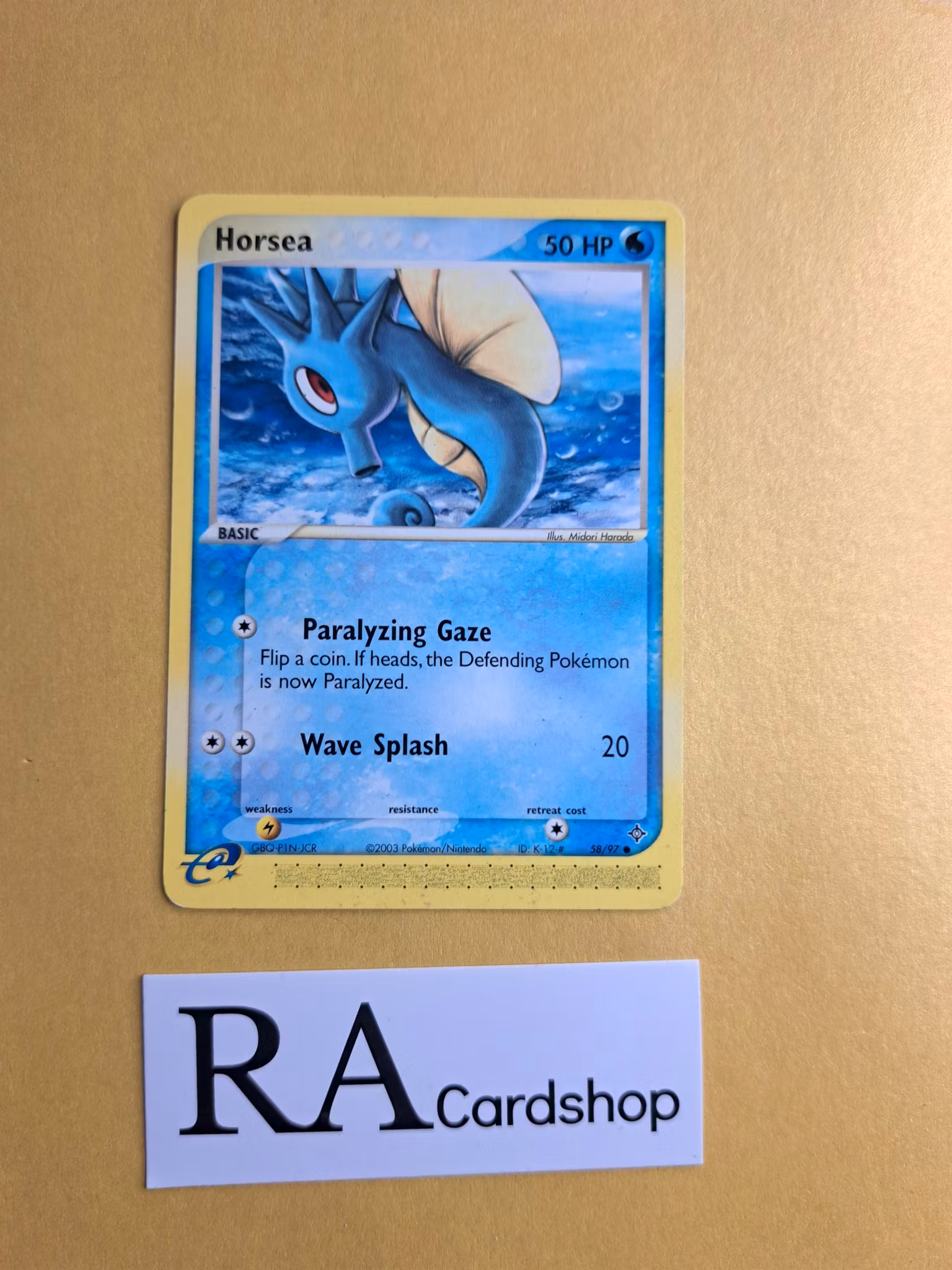 Horsea Common 58/97 Ex Dragon Pokemon