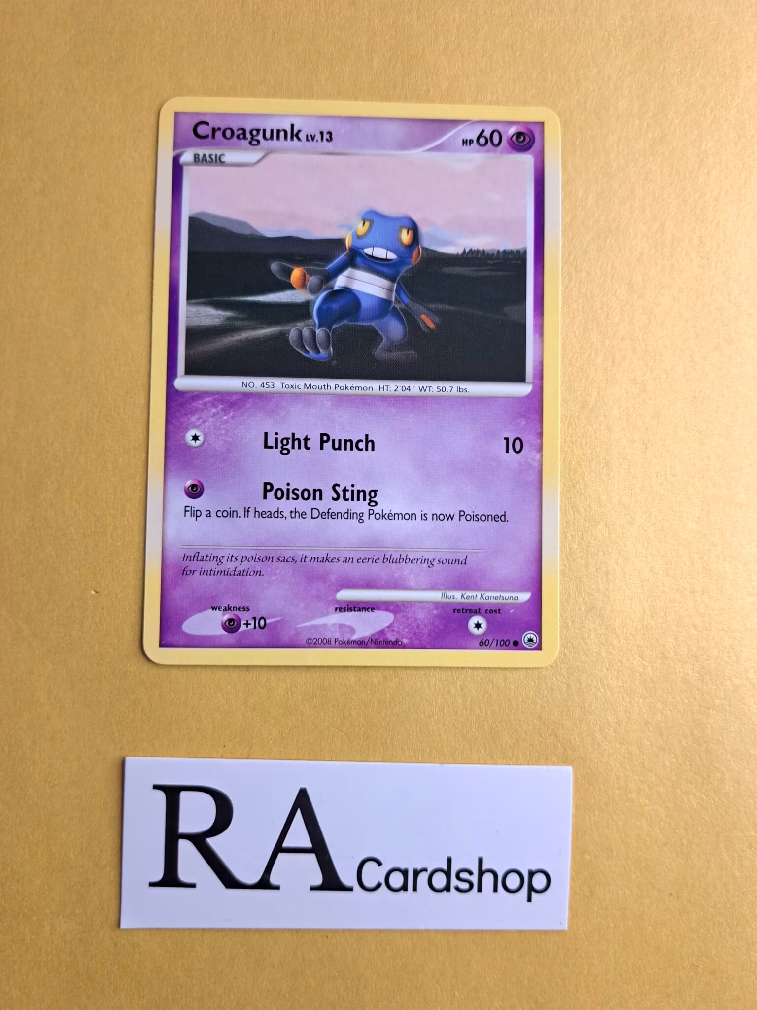 Croagunk Common 60/100 Majestic Dawn Pokemon