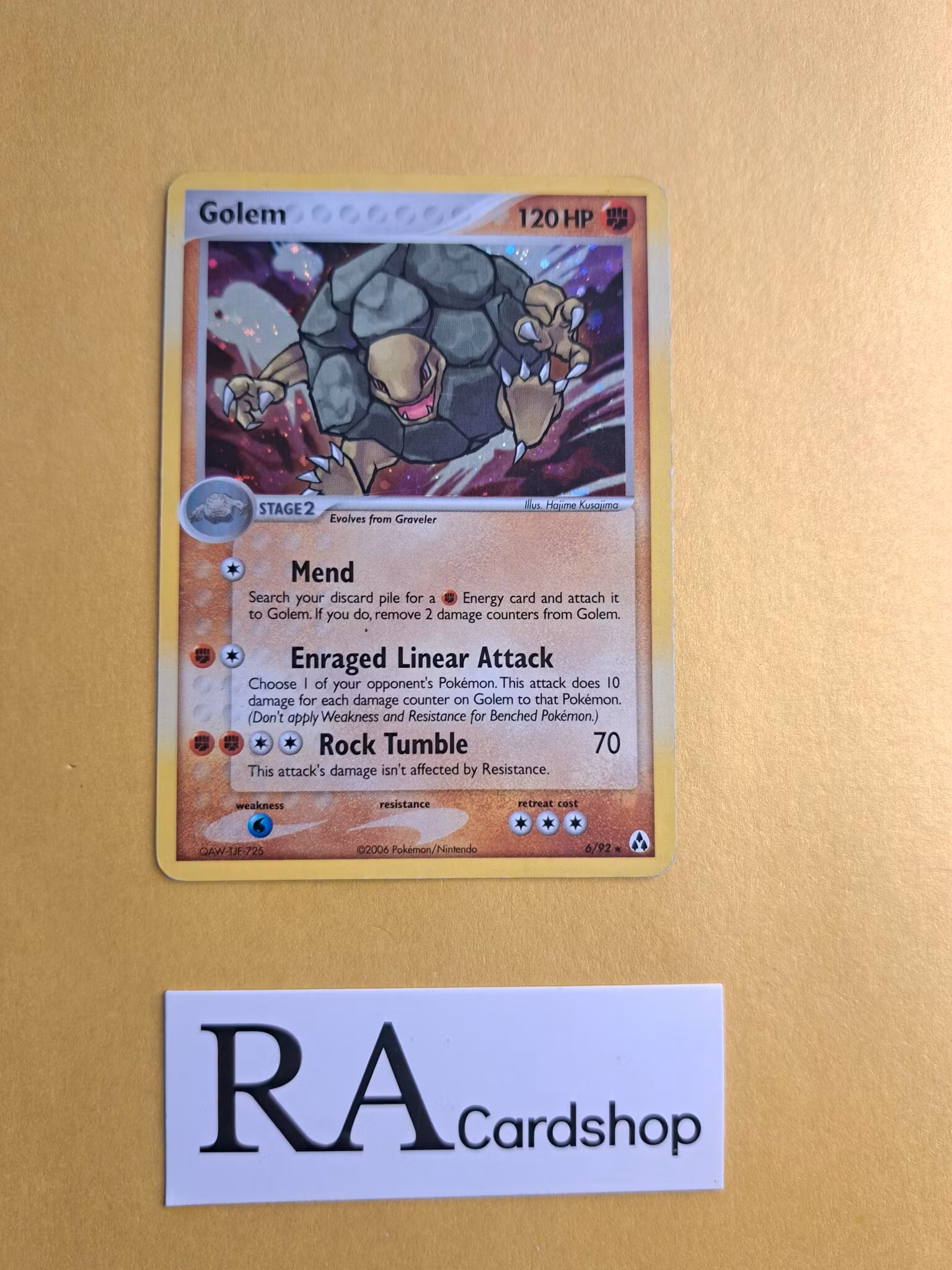 Golem Holo Rare 6/108 EX Legend Maker Pokemon