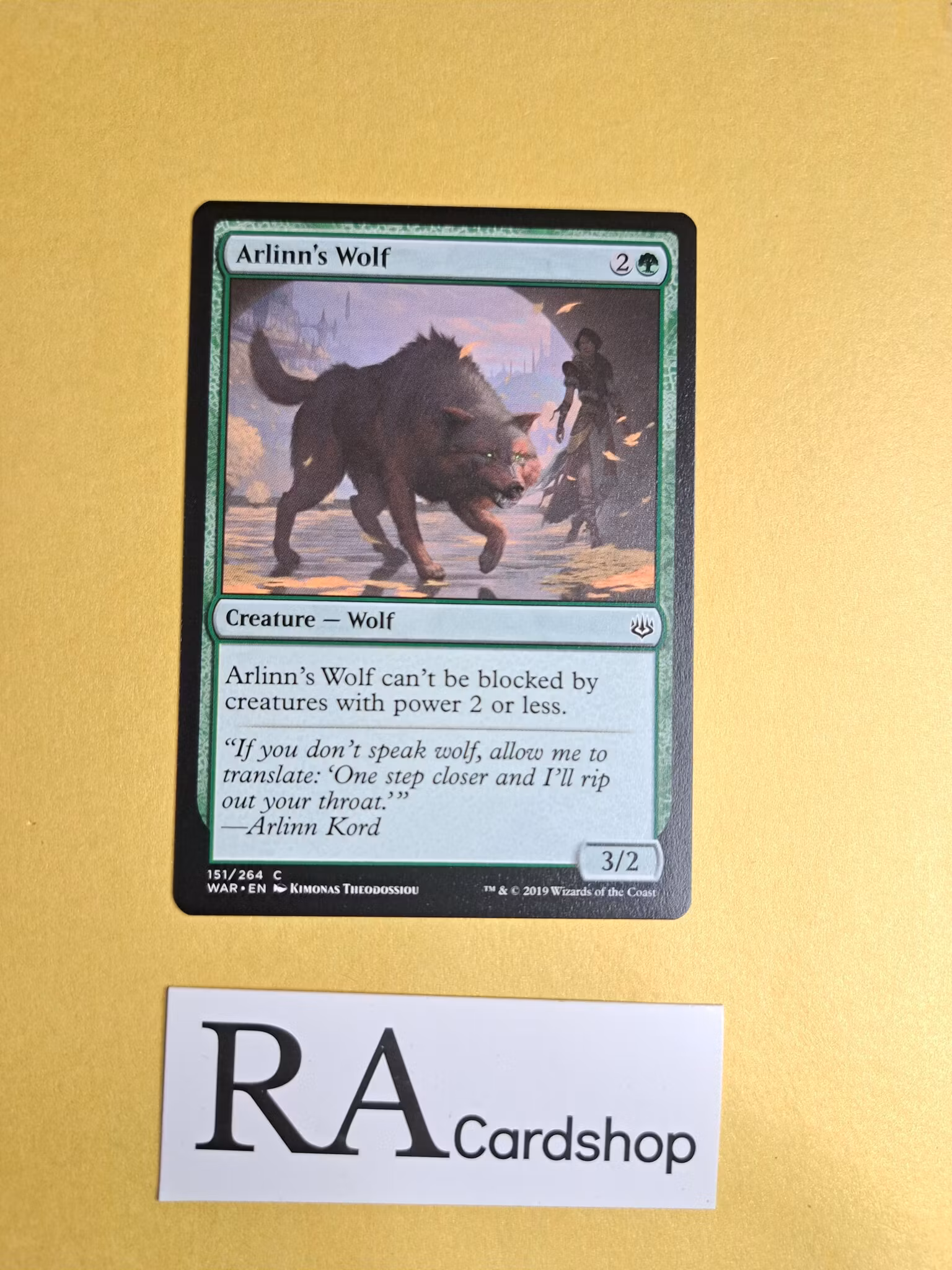 Arlinns Wolf Common 151/264 War of the Spark (WAR) Magic the Gathering